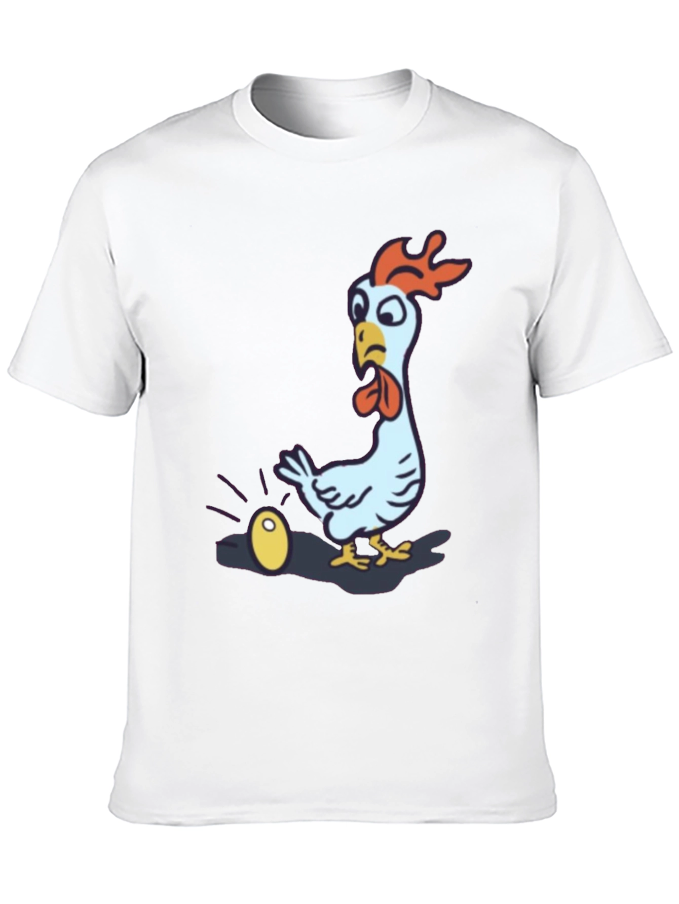 Funny Chicken Golden Egg Black T-Shirt