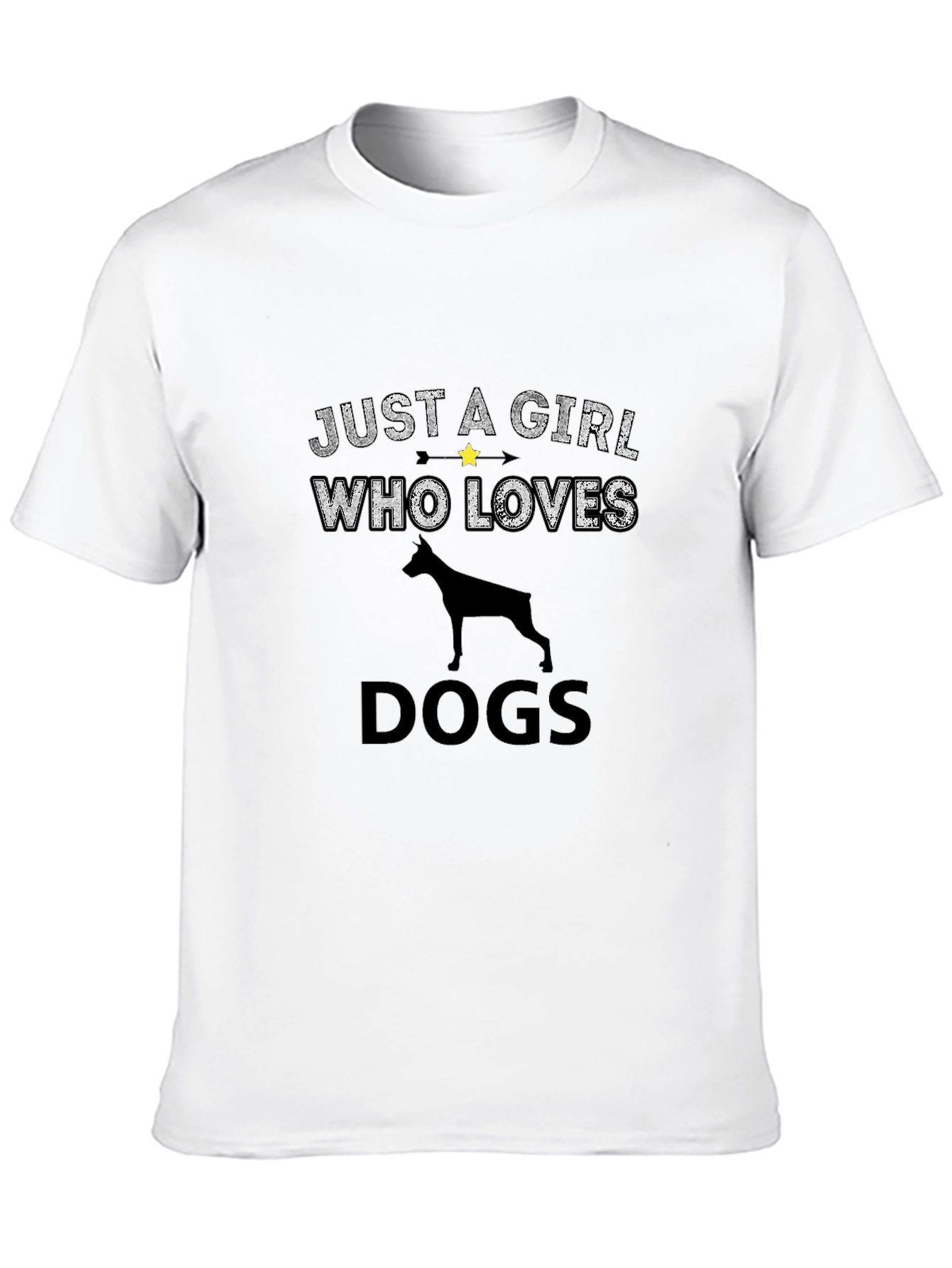Just A Girl Who Loves Dogs T-Shirt Dog Lover Gift