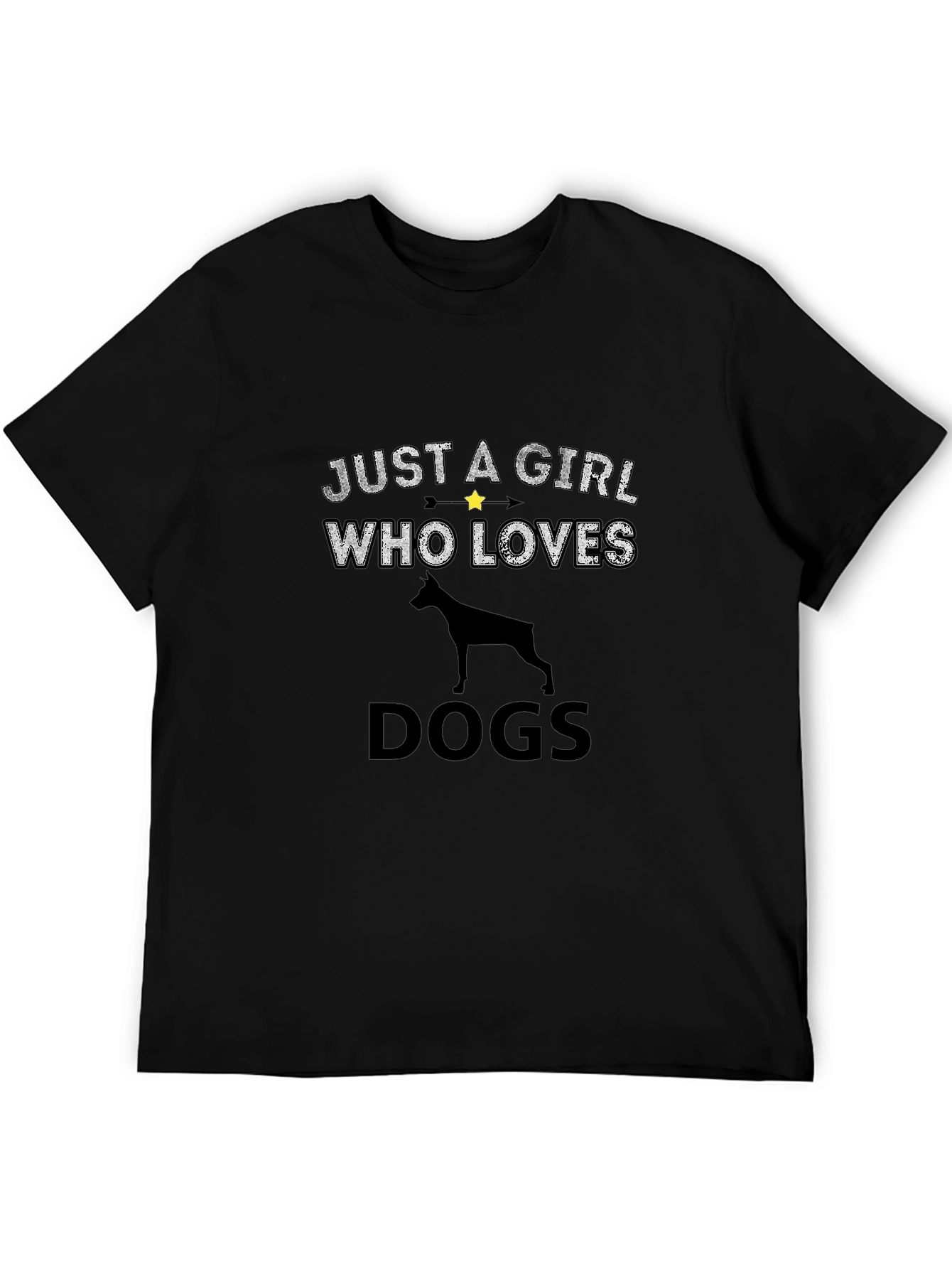 Just A Girl Who Loves Dogs T-Shirt Dog Lover Gift