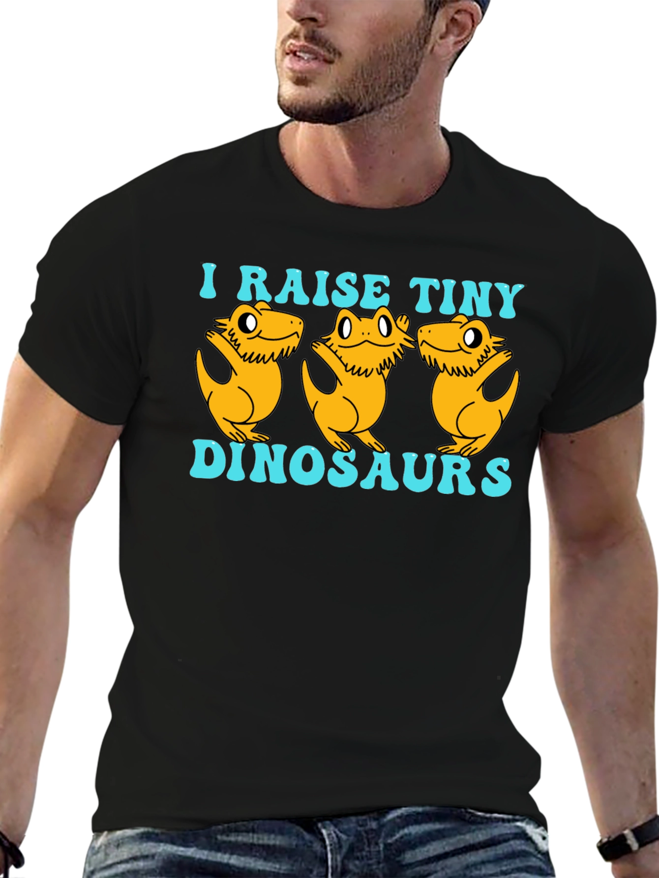 I Raise Tiny Dinosaurs T-Shirt - Reptile Lover Tee