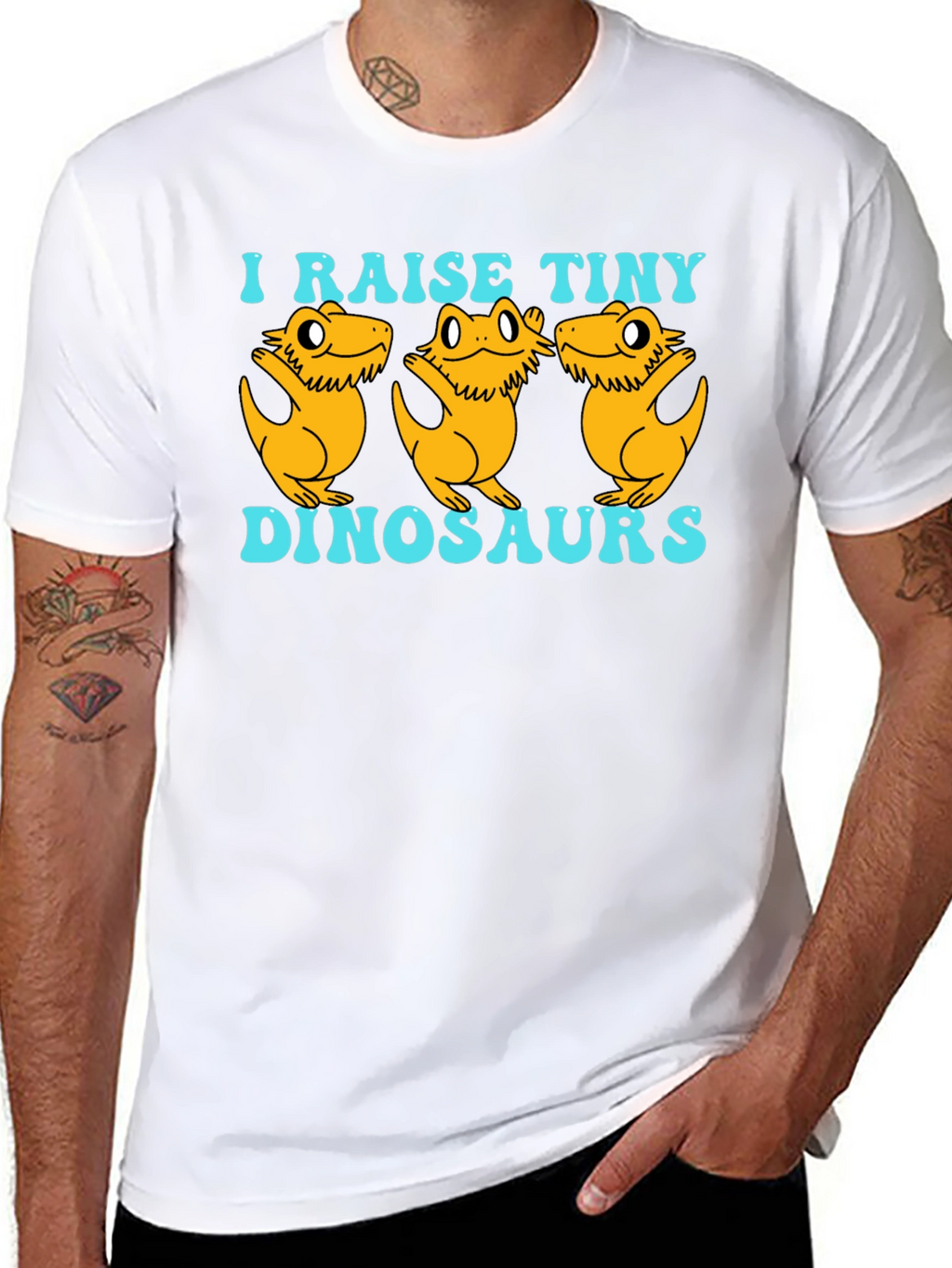 I Raise Tiny Dinosaurs T-Shirt - Reptile Lover Tee