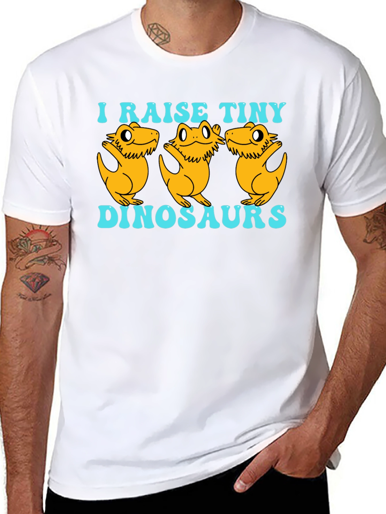 I Raise Tiny Dinosaurs T-Shirt - Reptile Lover Tee