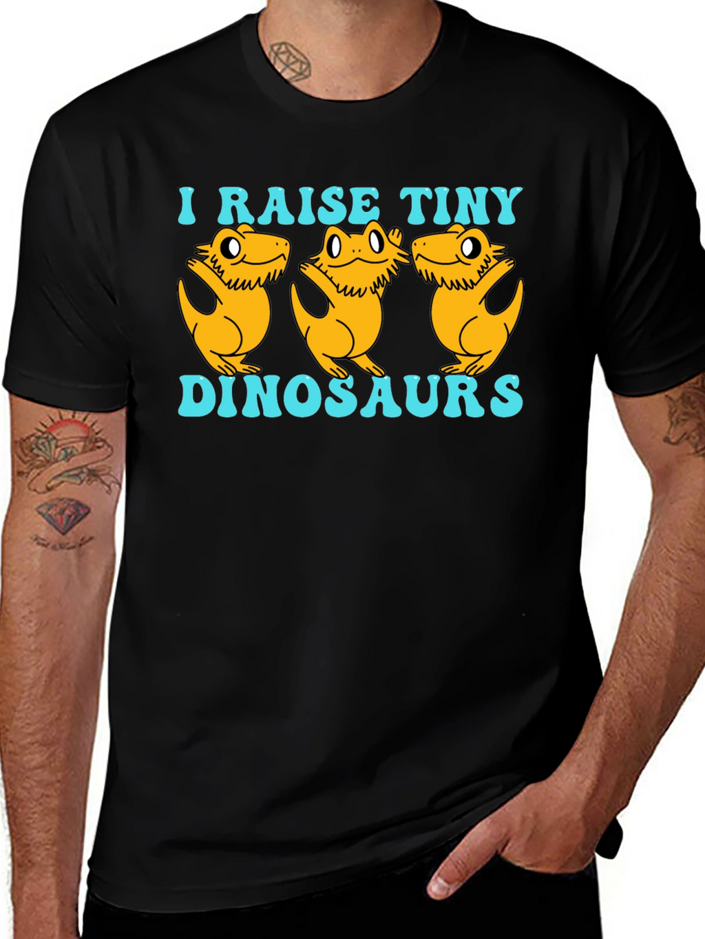 I Raise Tiny Dinosaurs T-Shirt - Reptile Lover Tee