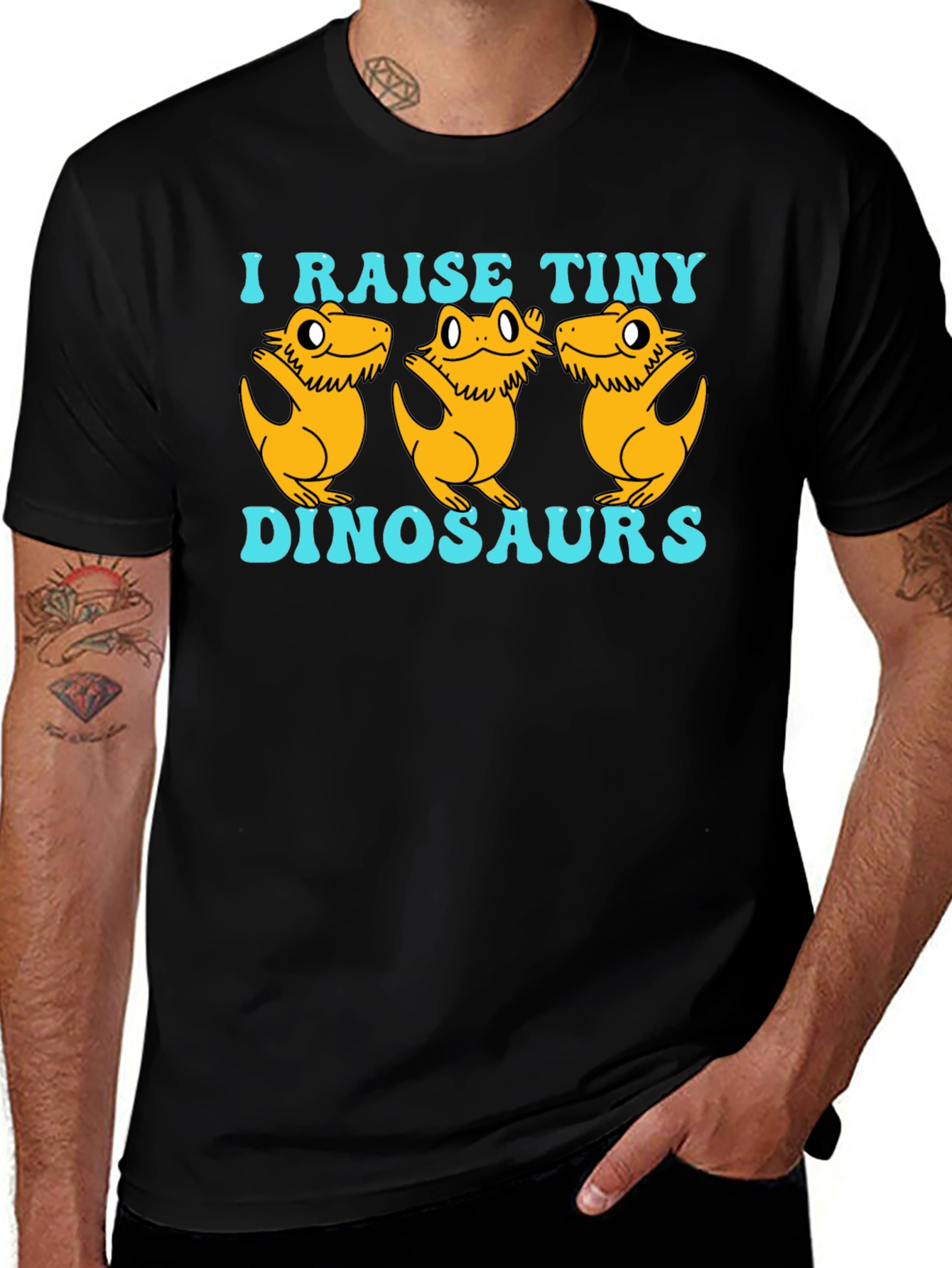 I Raise Tiny Dinosaurs T-Shirt - Reptile Lover Tee