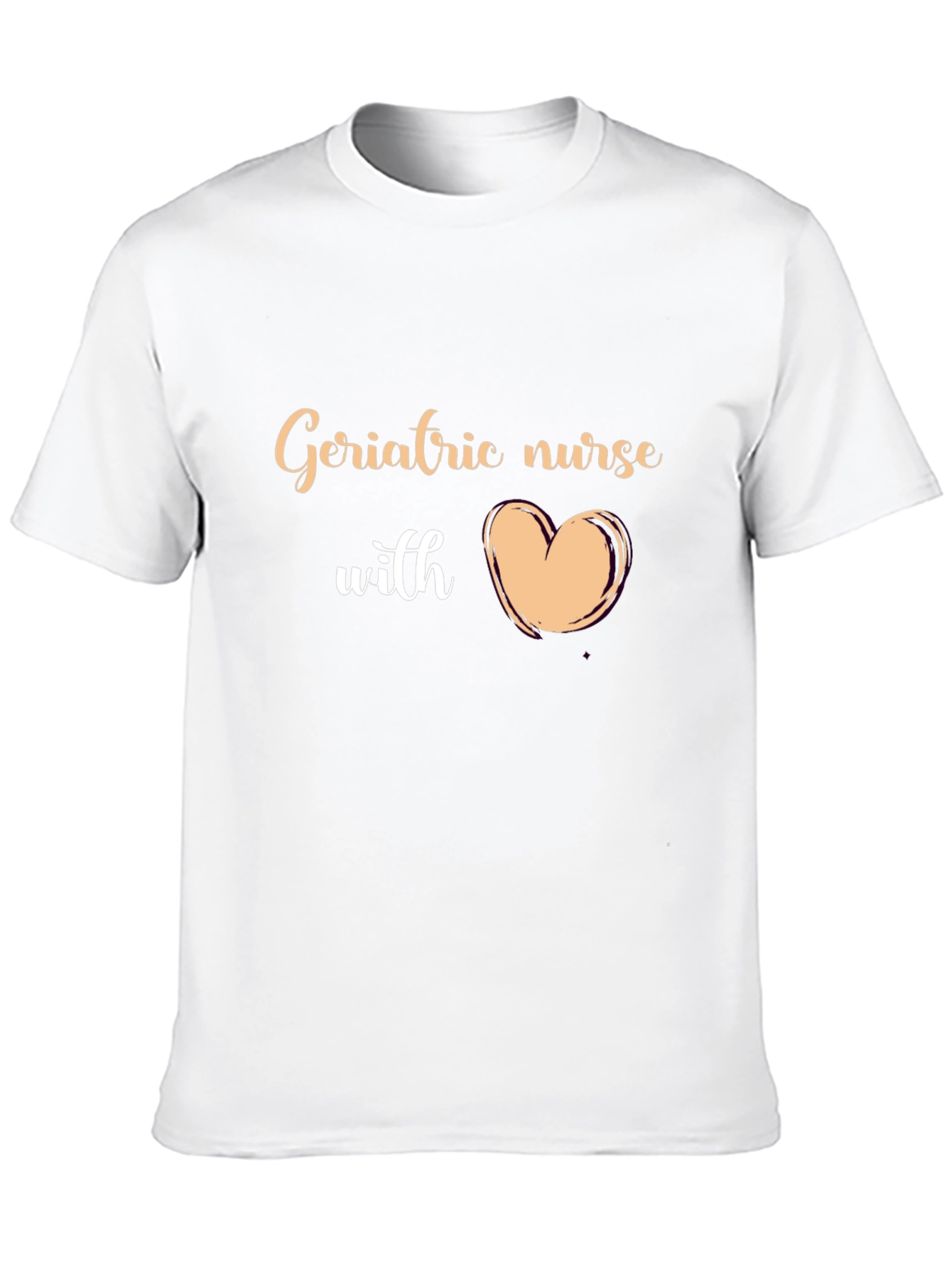 Geriatric Nurse with Heart T-Shirt