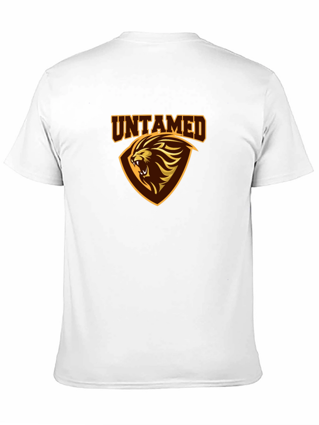 Untamed Lion Graphic Print Black T-Shirt