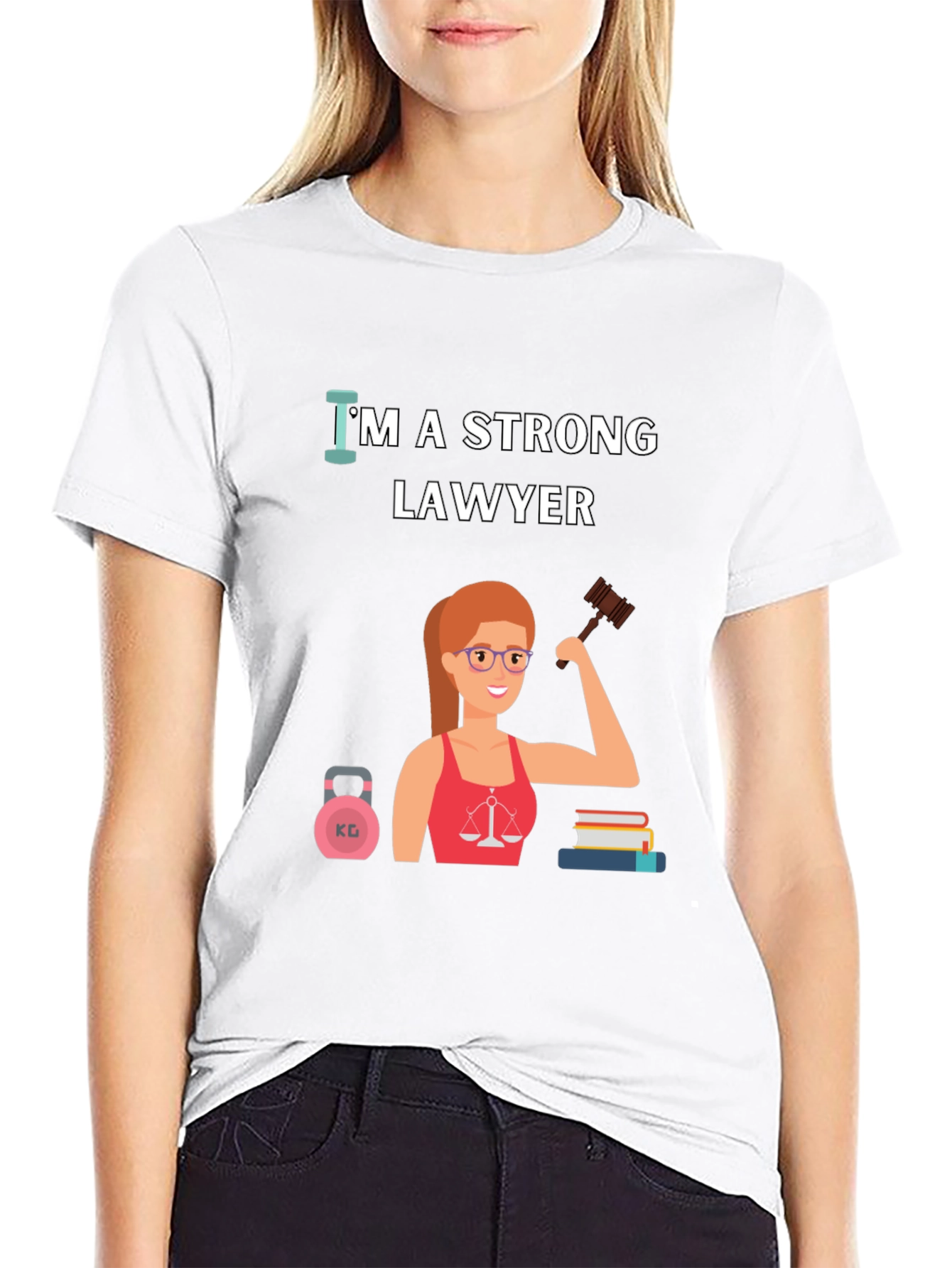 Strong Lawyer T-Shirt - Empowering Women in Law