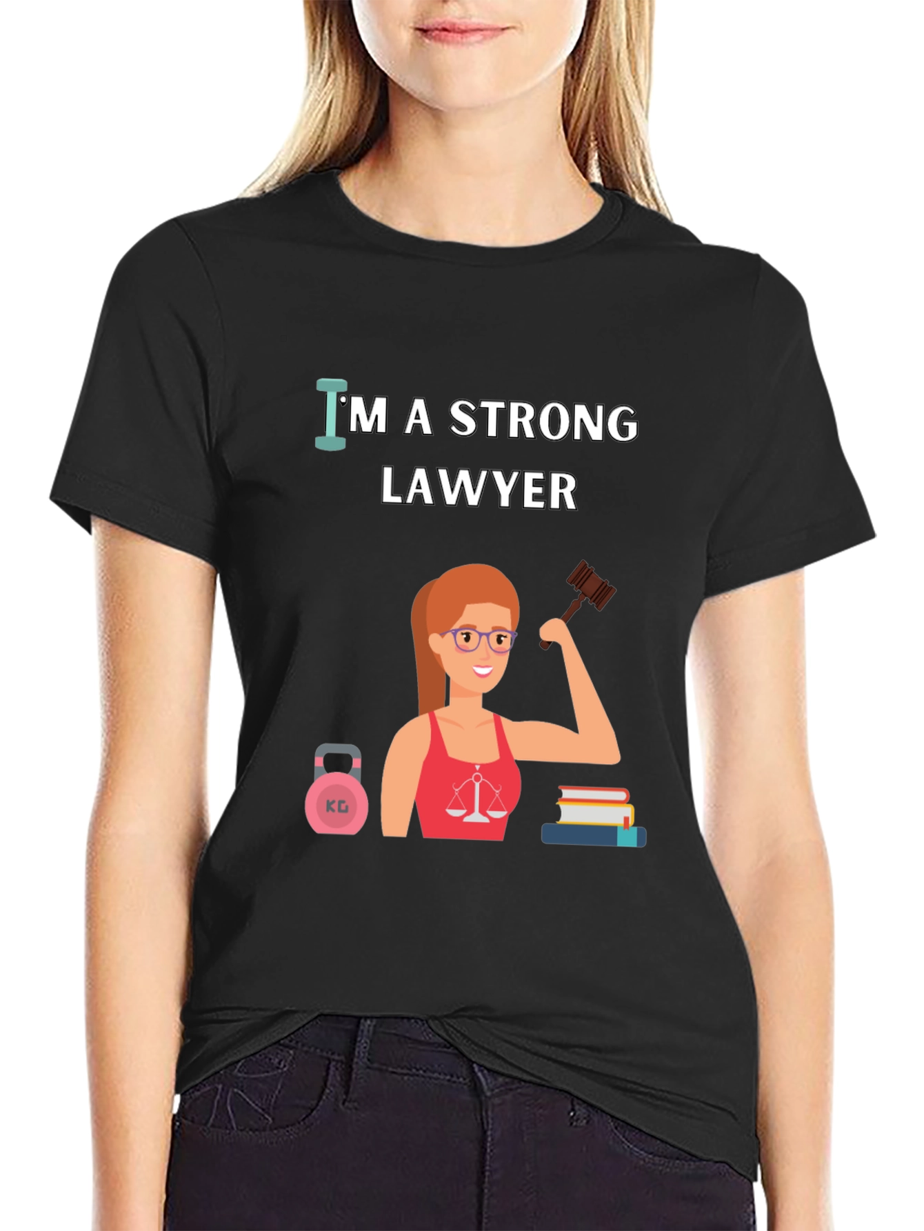 Strong Lawyer T-Shirt - Empowering Women in Law
