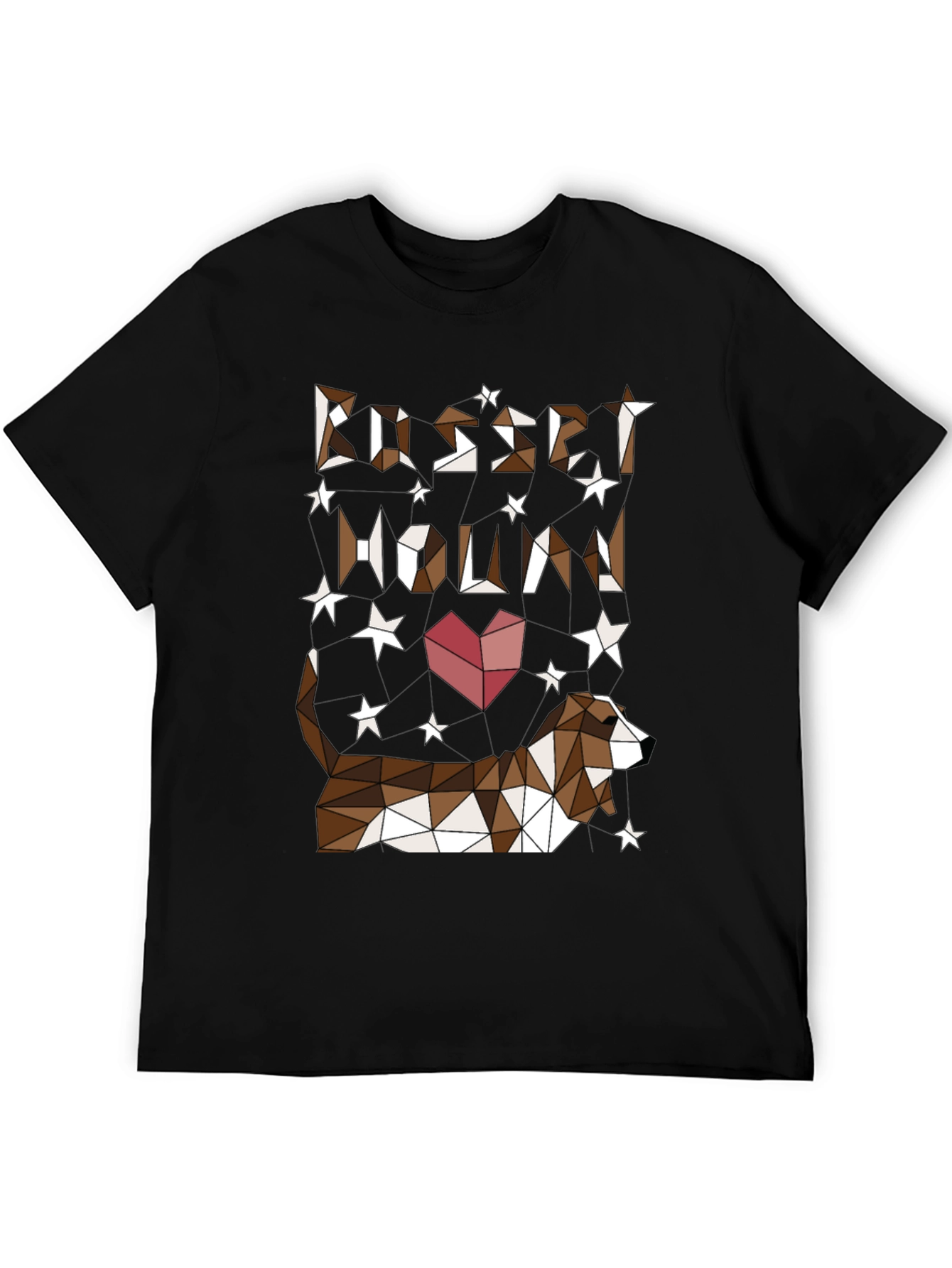 Geometric Basset Hound Graphic T-Shirt