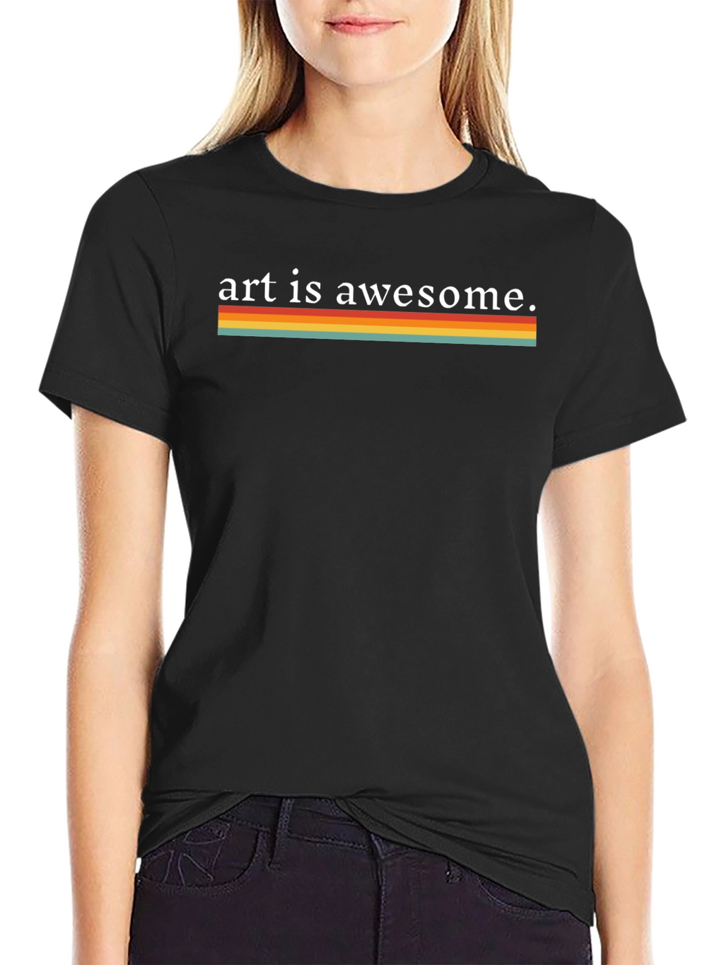 Art is Awesome Retro Graphic Tee