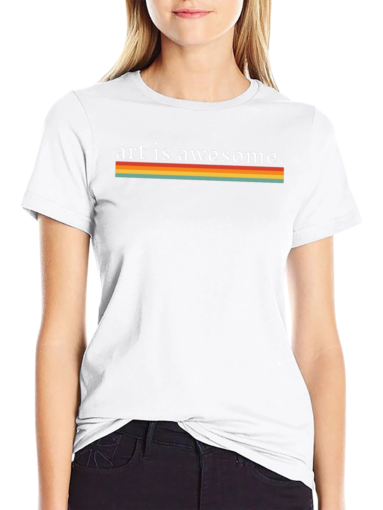 Art is Awesome Retro Graphic Tee