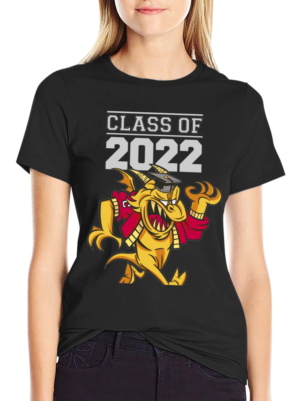 Class of 2022 Graduation T-Shirt - Dragon Mascot