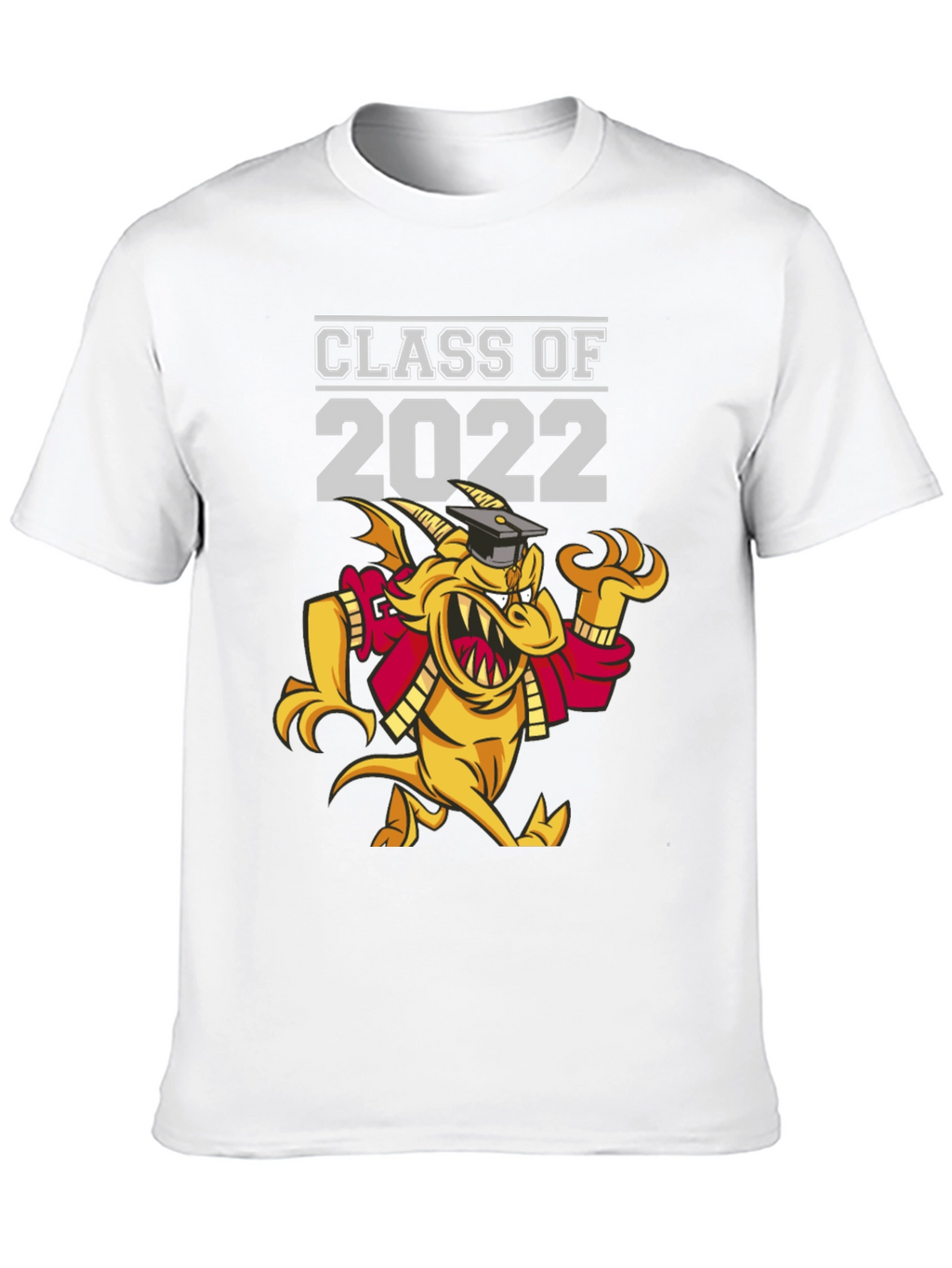 Class of 2022 Graduation T-Shirt - Dragon Mascot