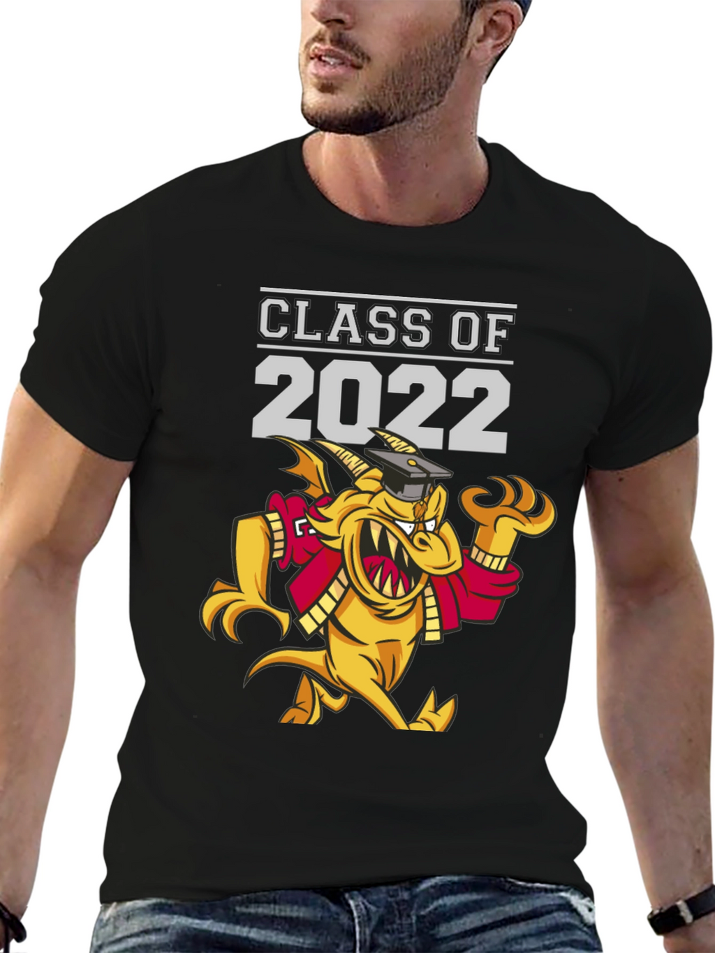 Class of 2022 Graduation T-Shirt - Dragon Mascot
