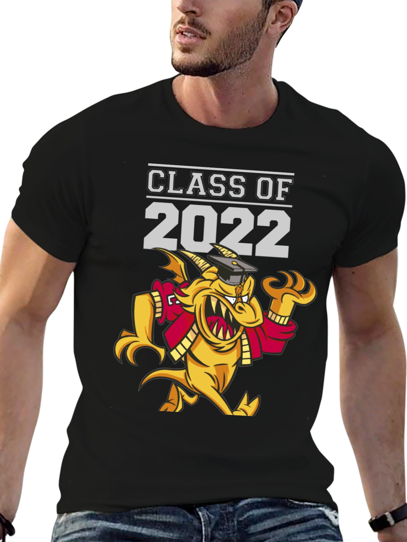 Class of 2022 Graduation T-Shirt - Dragon Mascot
