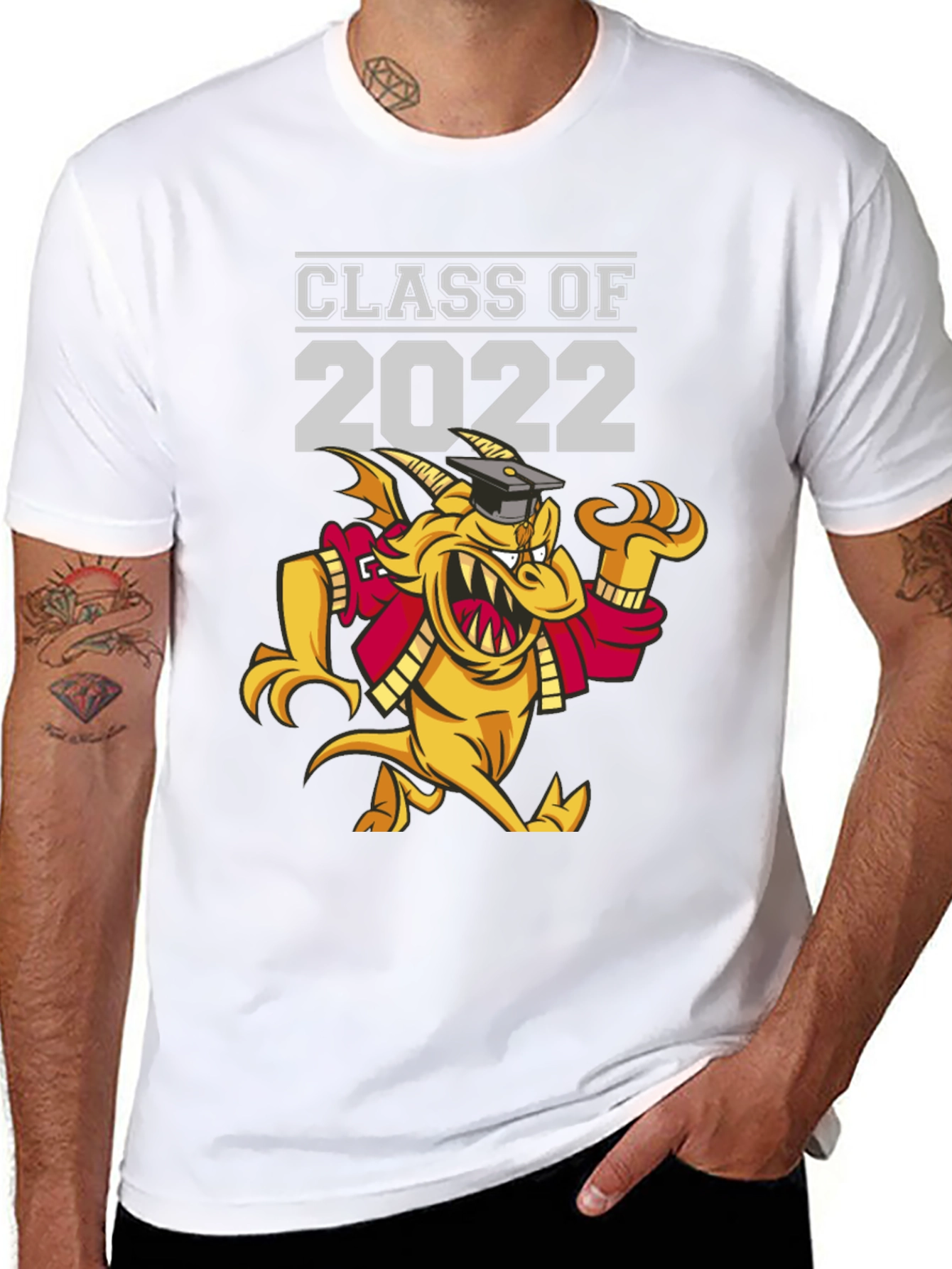 Class of 2022 Graduation T-Shirt - Dragon Mascot
