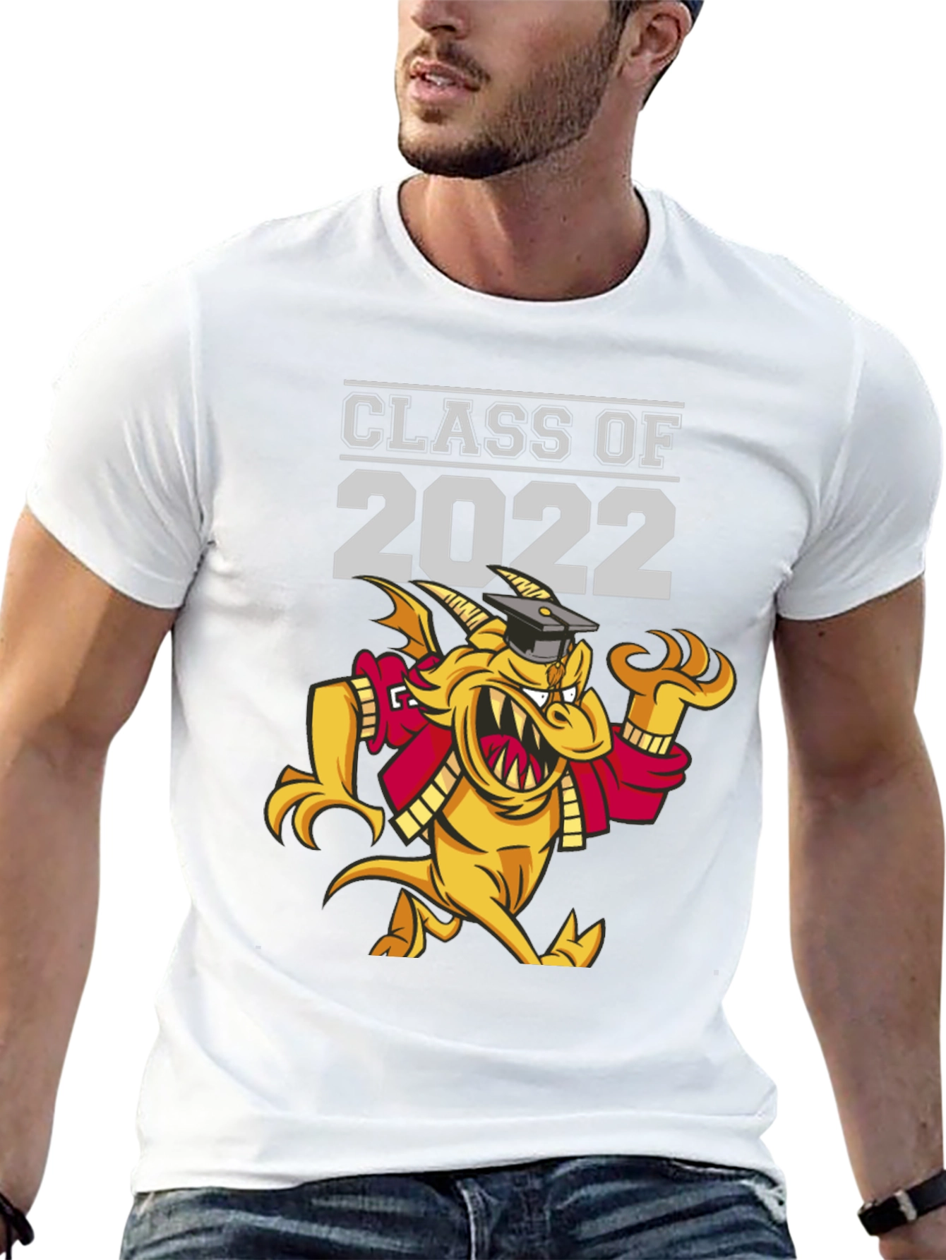 Class of 2022 Graduation T-Shirt - Dragon Mascot