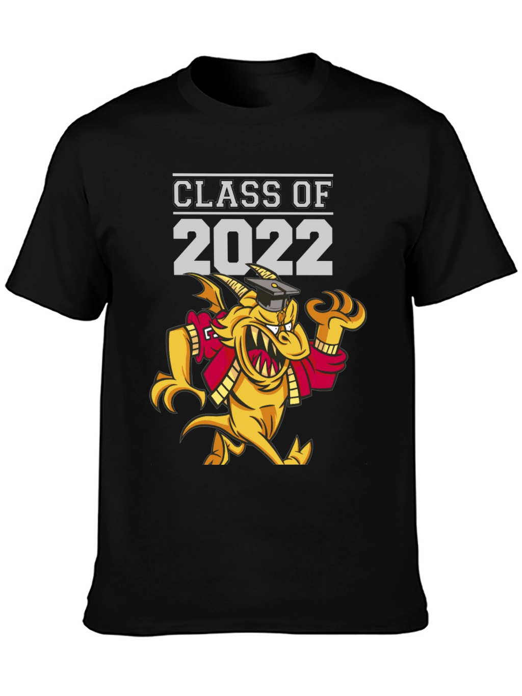 Class of 2022 Graduation T-Shirt - Dragon Mascot