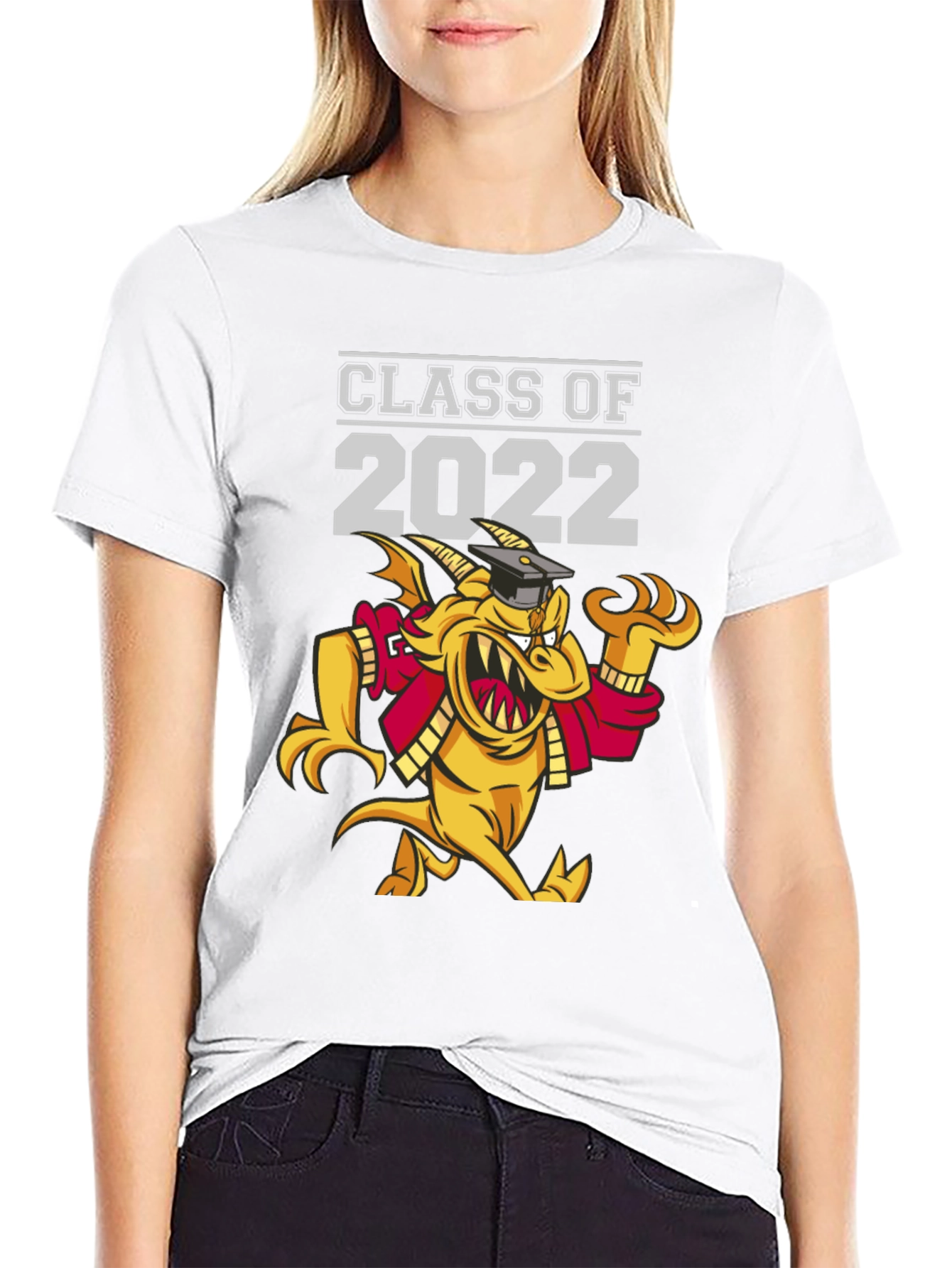 Class of 2022 Graduation T-Shirt - Dragon Mascot