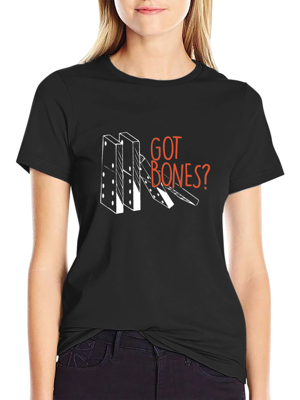 Got Bones? Domino T-Shirt - Unique Graphic Tee
