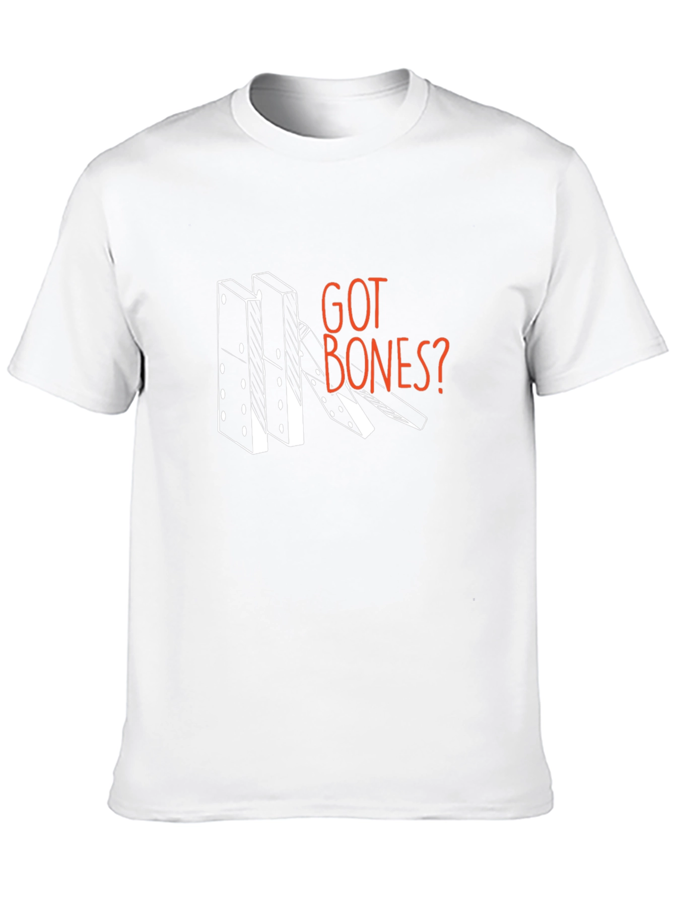 Got Bones? Domino T-Shirt - Unique Graphic Tee