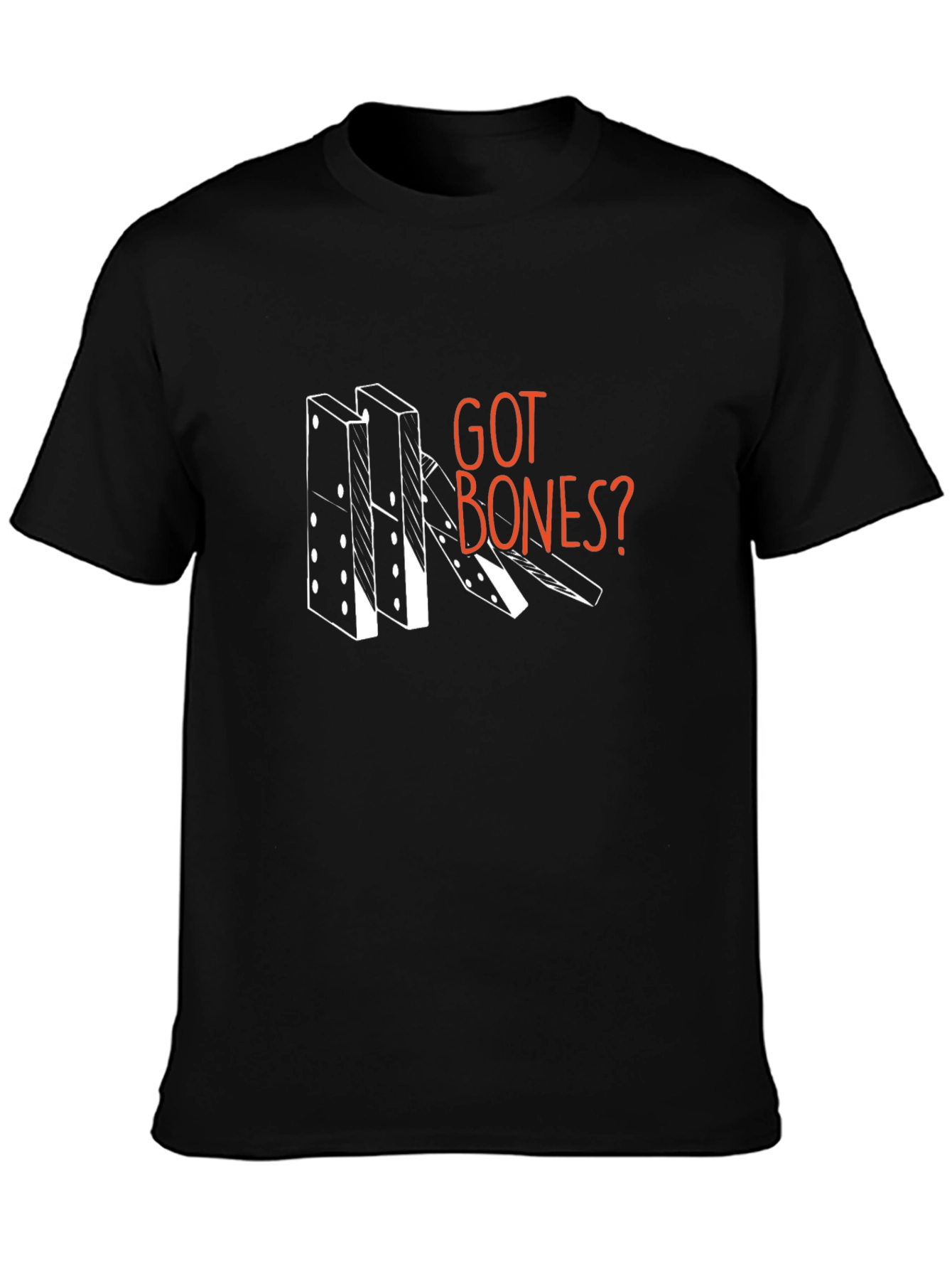 Got Bones? Domino T-Shirt - Unique Graphic Tee