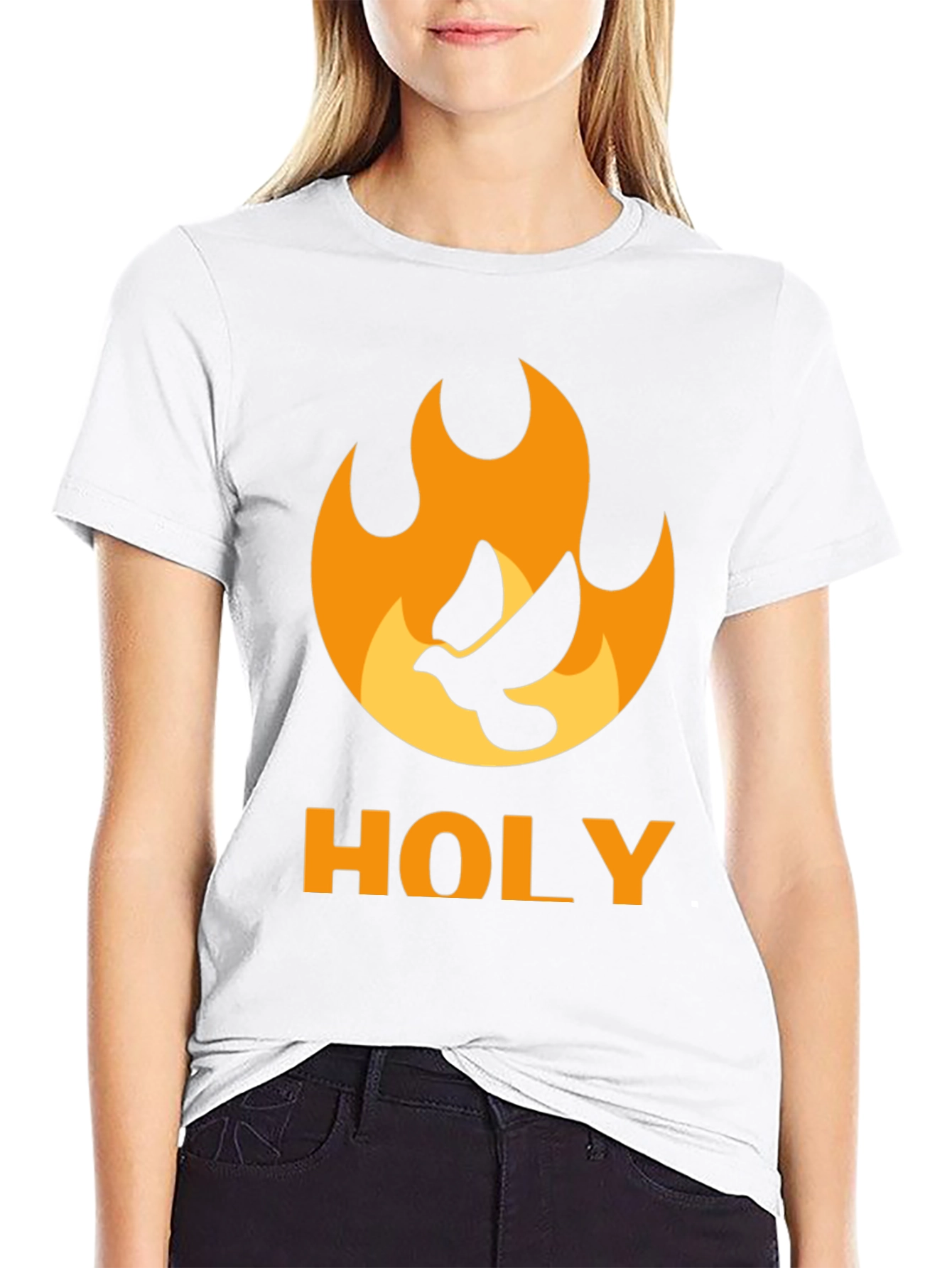 Holy Spirit Dove Flame Graphic T-Shirt