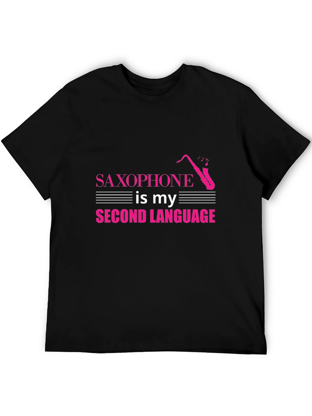 Saxophone Second Language T-Shirt - Musician Tee