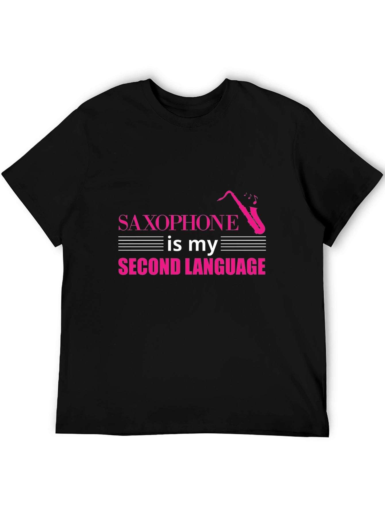 Saxophone Second Language T-Shirt - Musician Tee