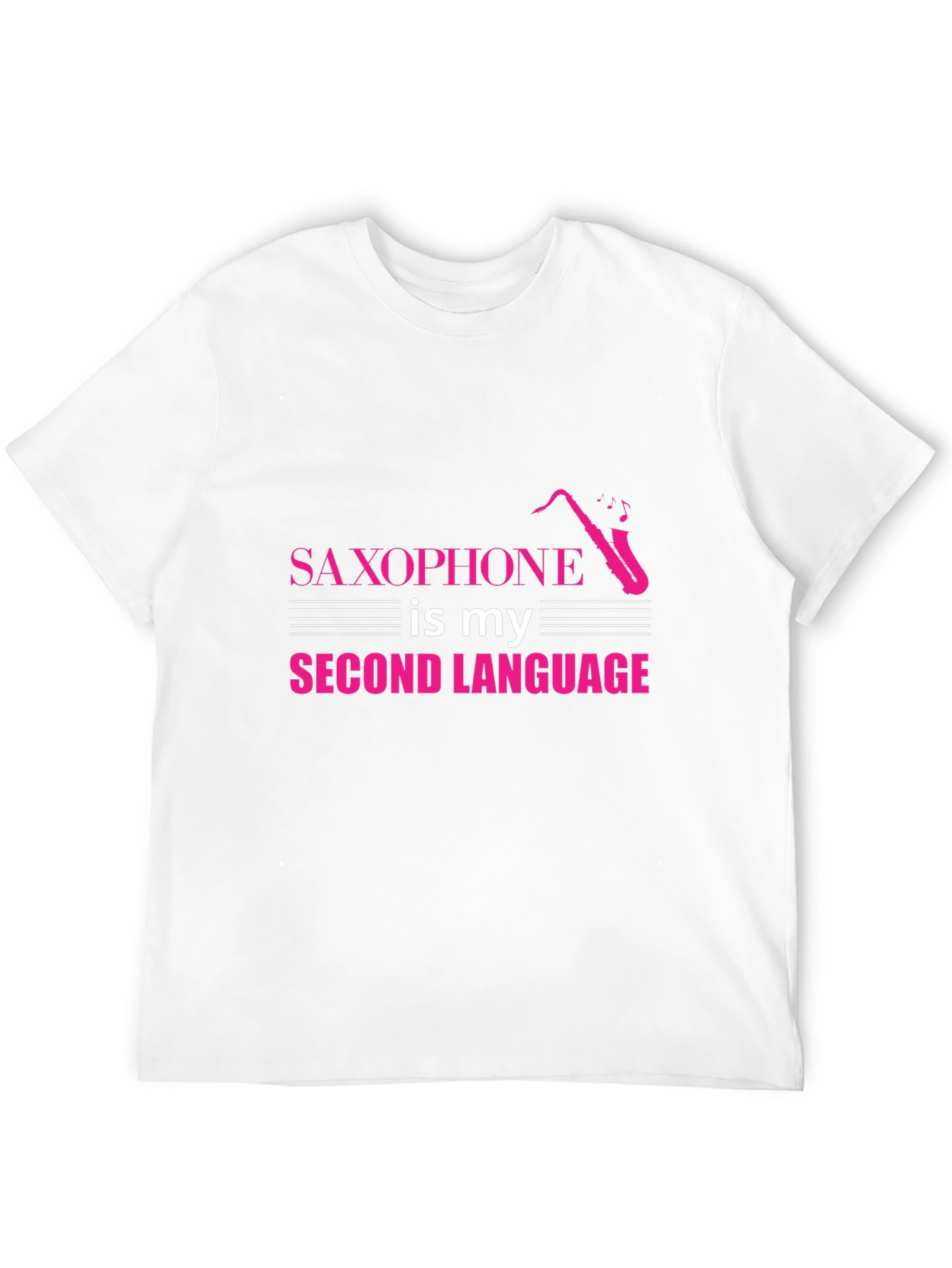 Saxophone Second Language T-Shirt - Musician Tee