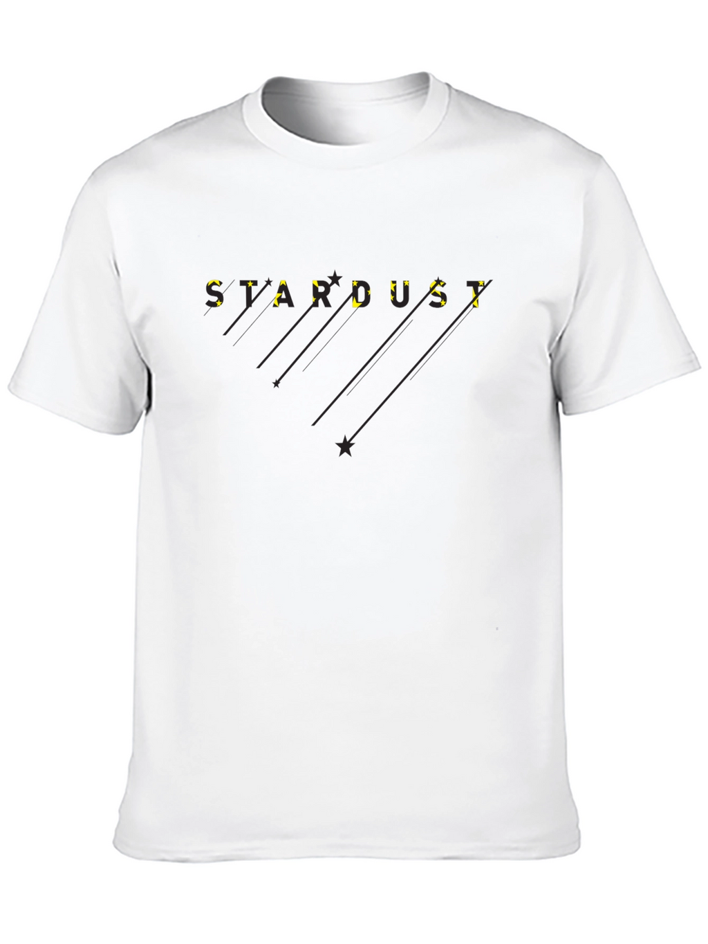 Stardust Graphic Tee - Modern Black T-Shirt