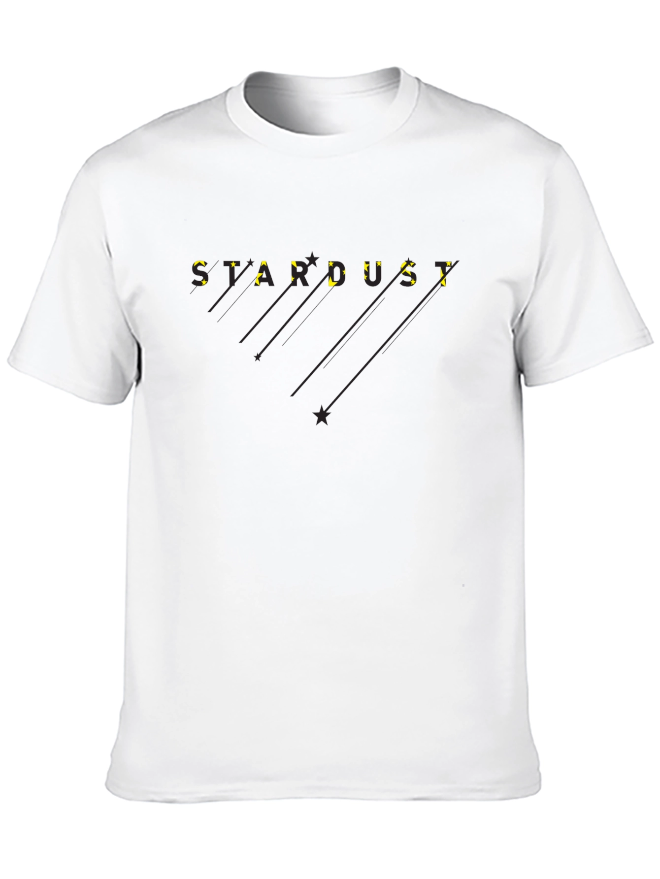Stardust Graphic Tee - Modern Black T-Shirt