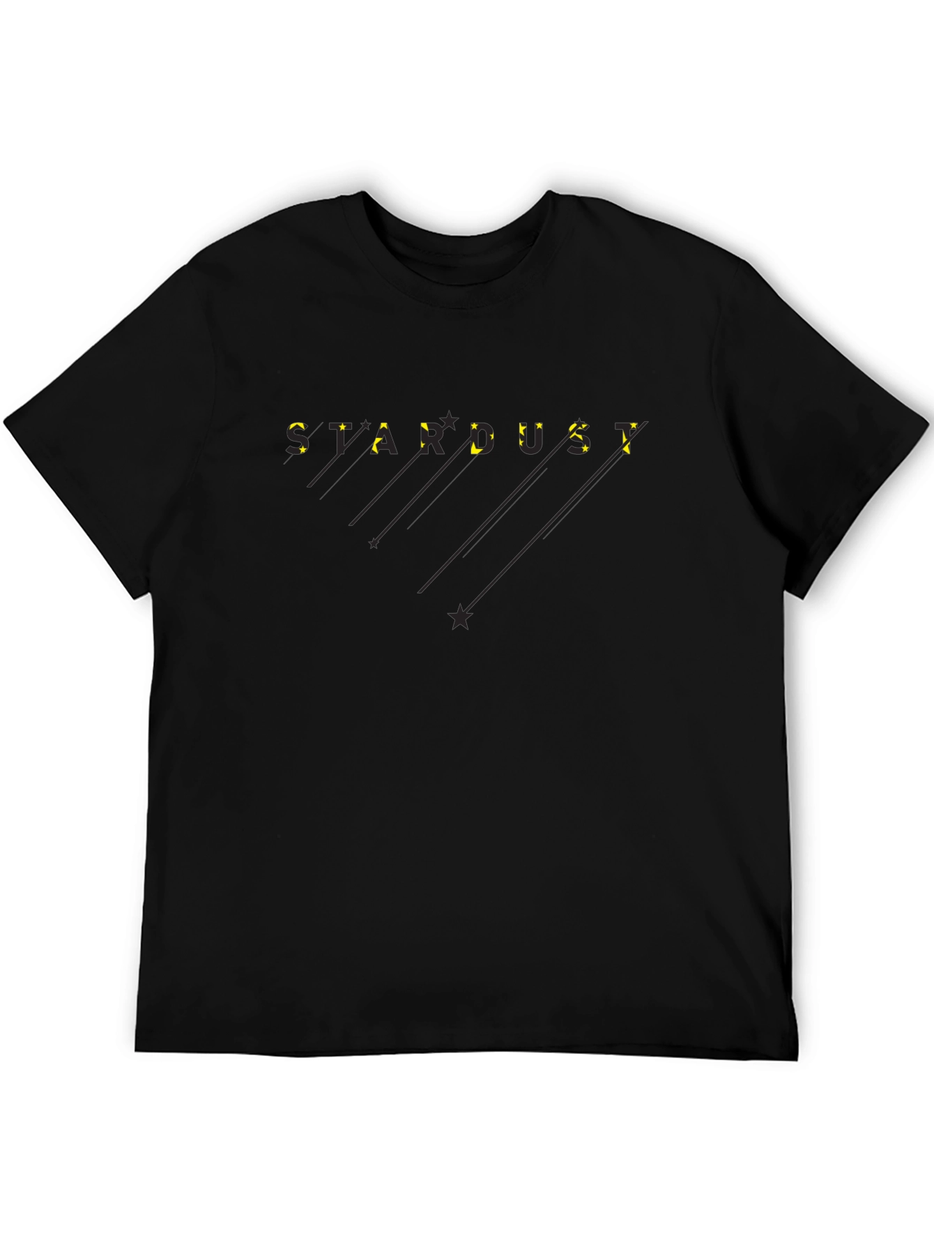 Stardust Graphic Tee - Modern Black T-Shirt