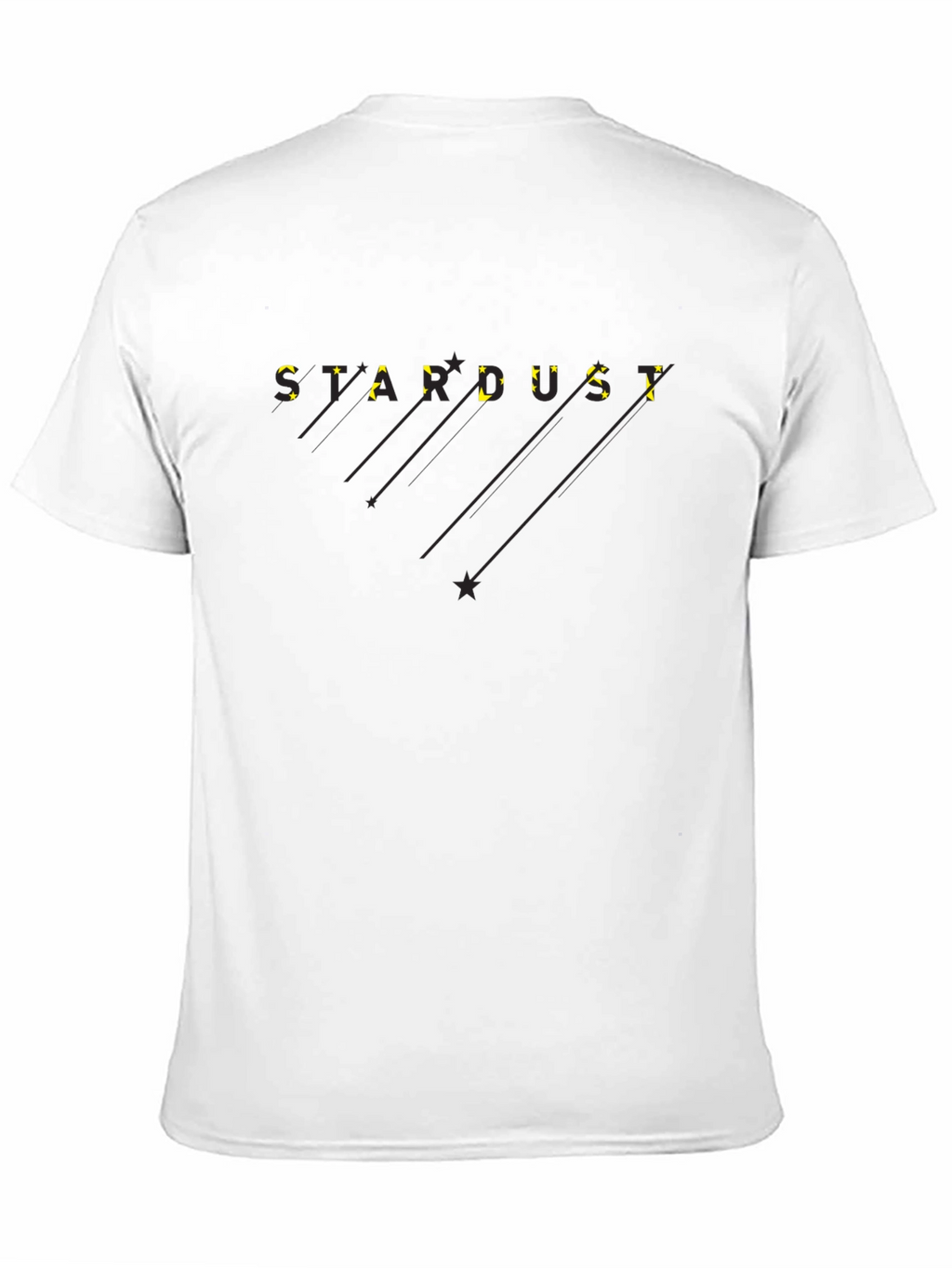 Stardust Graphic Tee - Modern Black T-Shirt