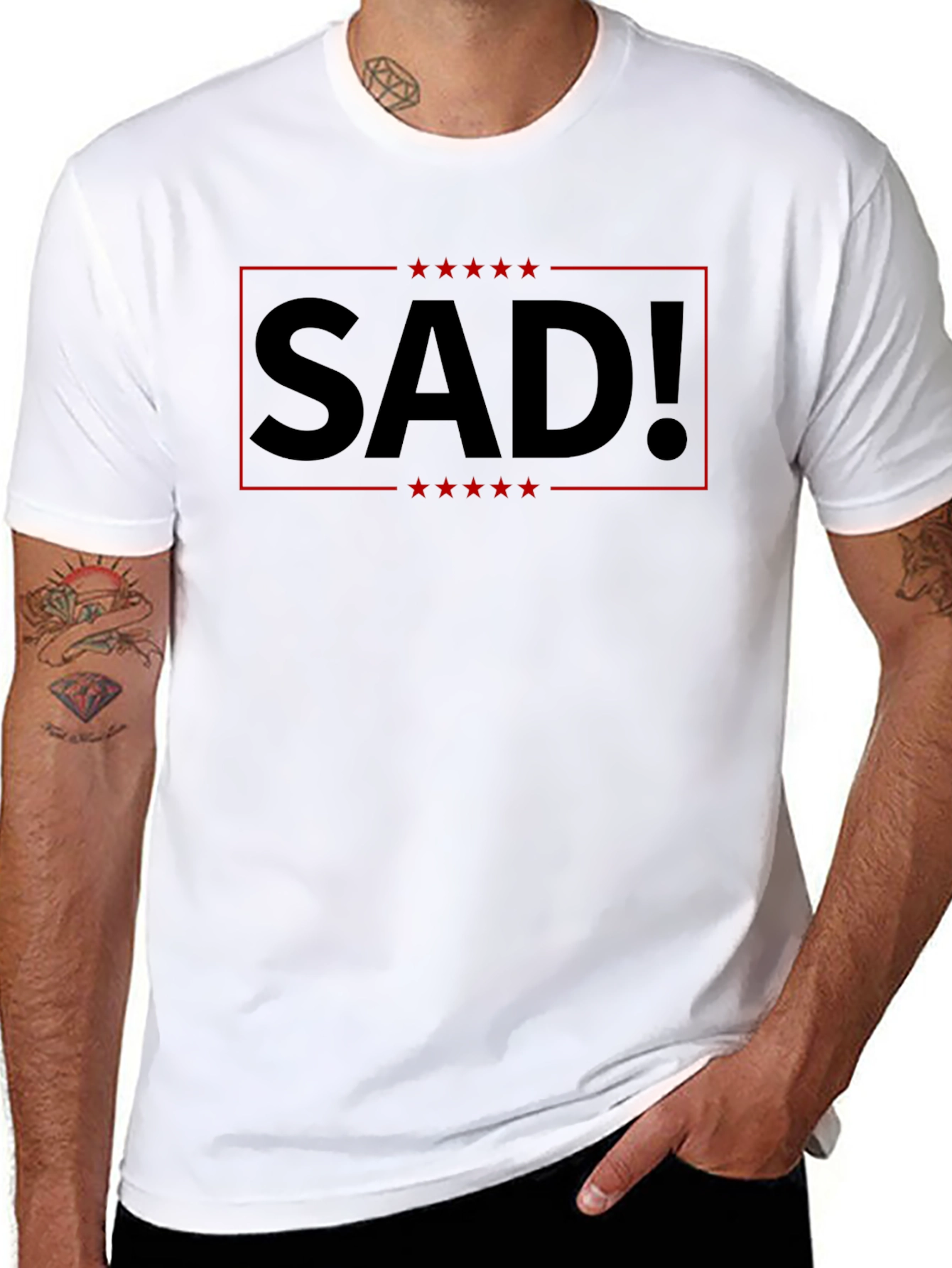 SAD! Graphic Tee - Political Statement T-Shirt