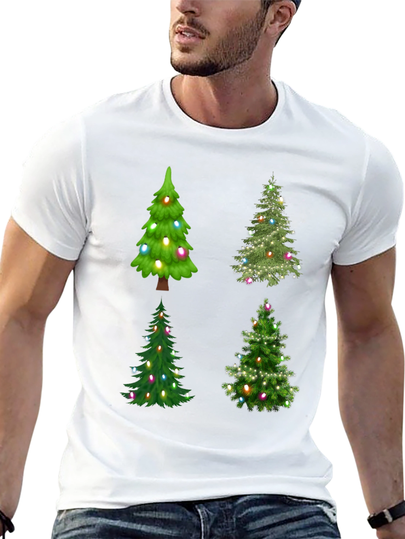Christmas Trees T-Shirt Festive Holiday Tee