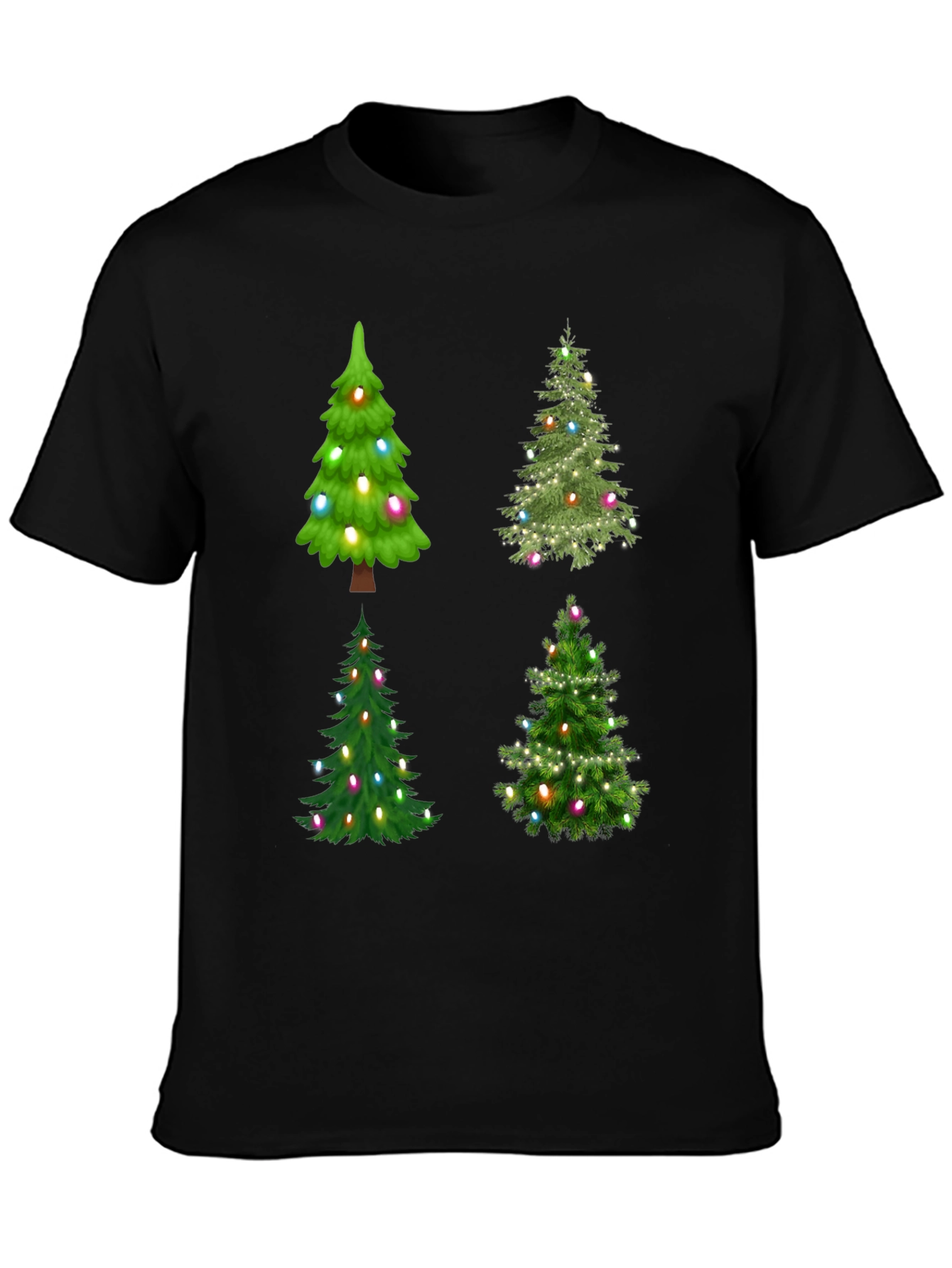 Christmas Trees T-Shirt Festive Holiday Tee