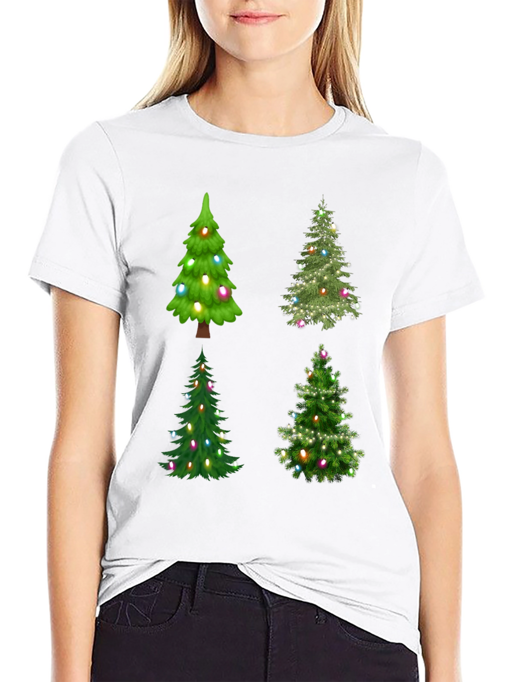 Christmas Trees T-Shirt Festive Holiday Tee
