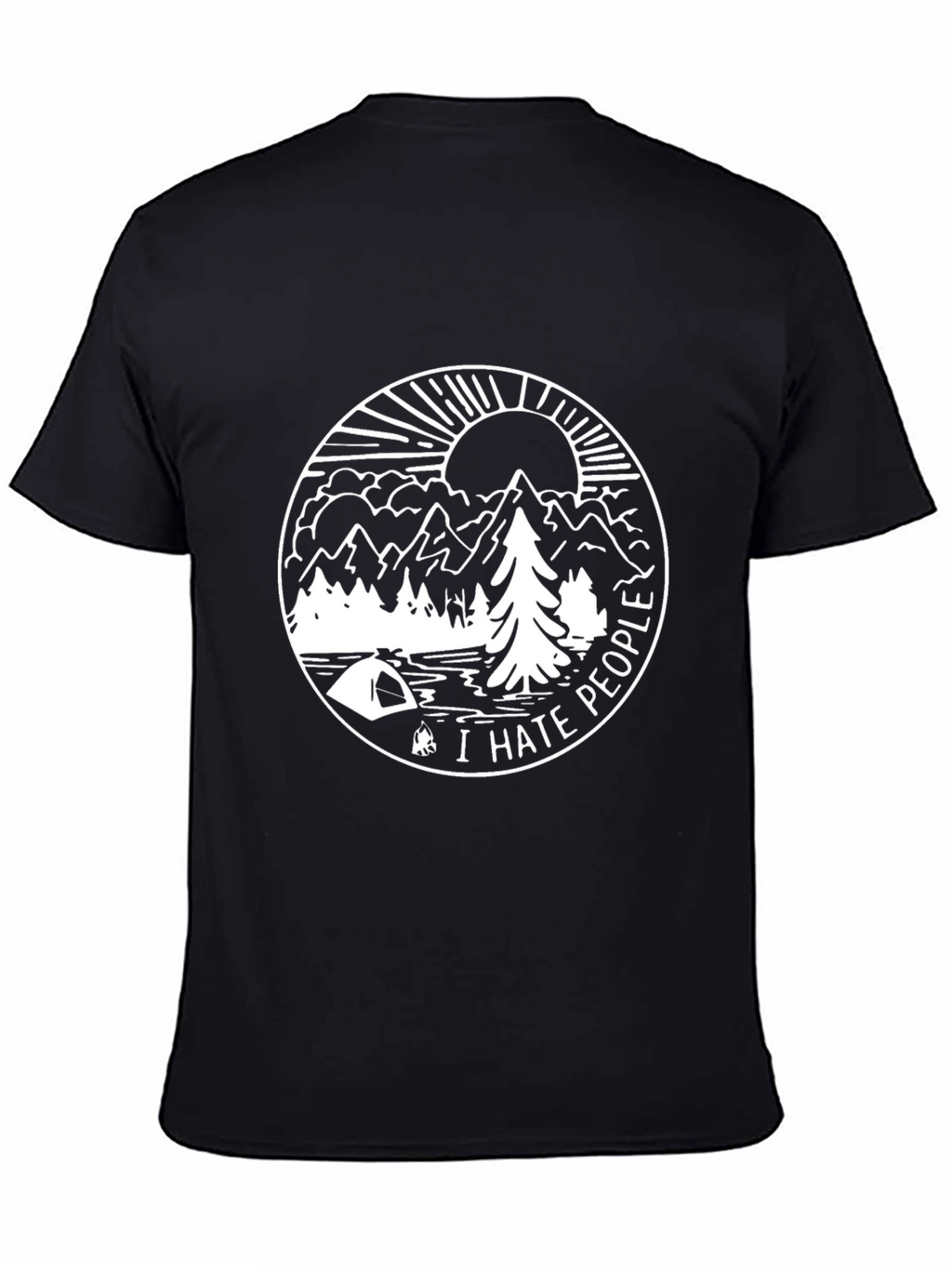 I Hate People Camping Graphic Tee