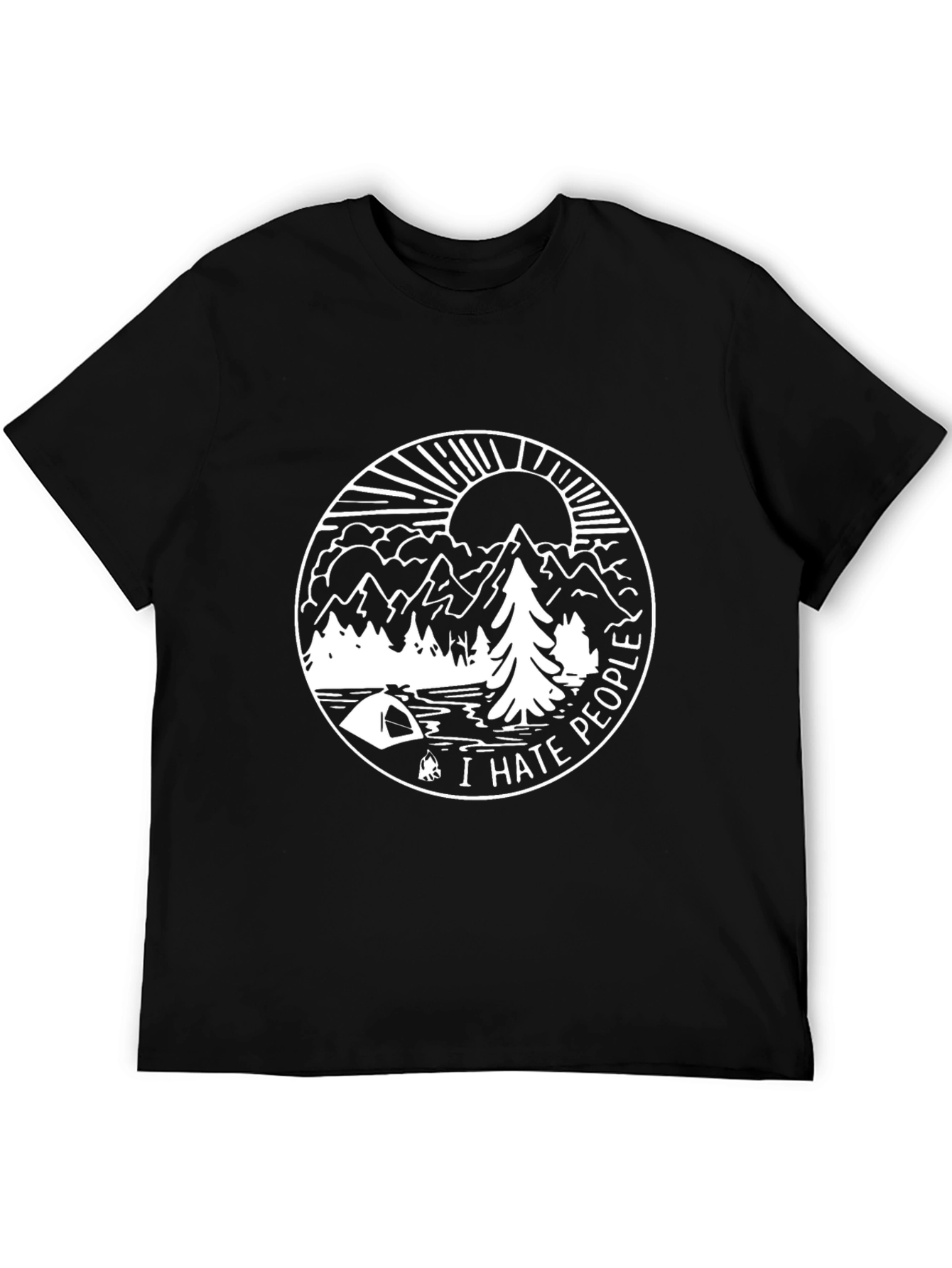 I Hate People Camping Graphic Tee