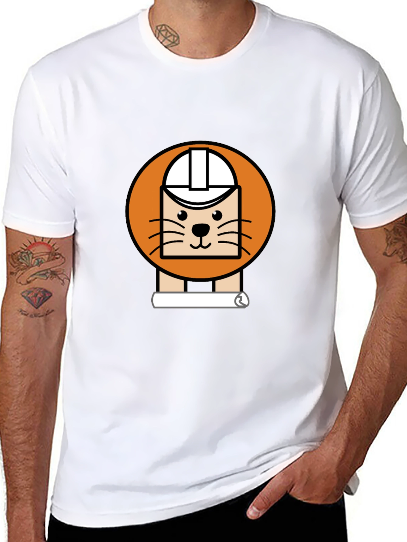 Engineer Cat Tee - Architect Feline Humor