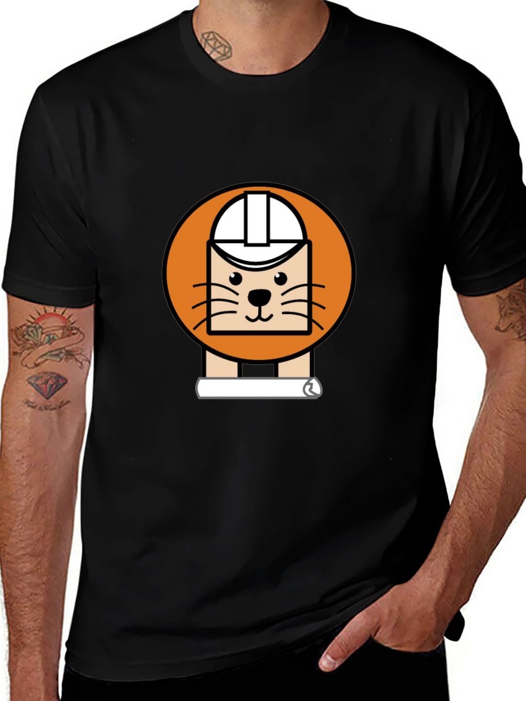 Engineer Cat Tee - Architect Feline Humor