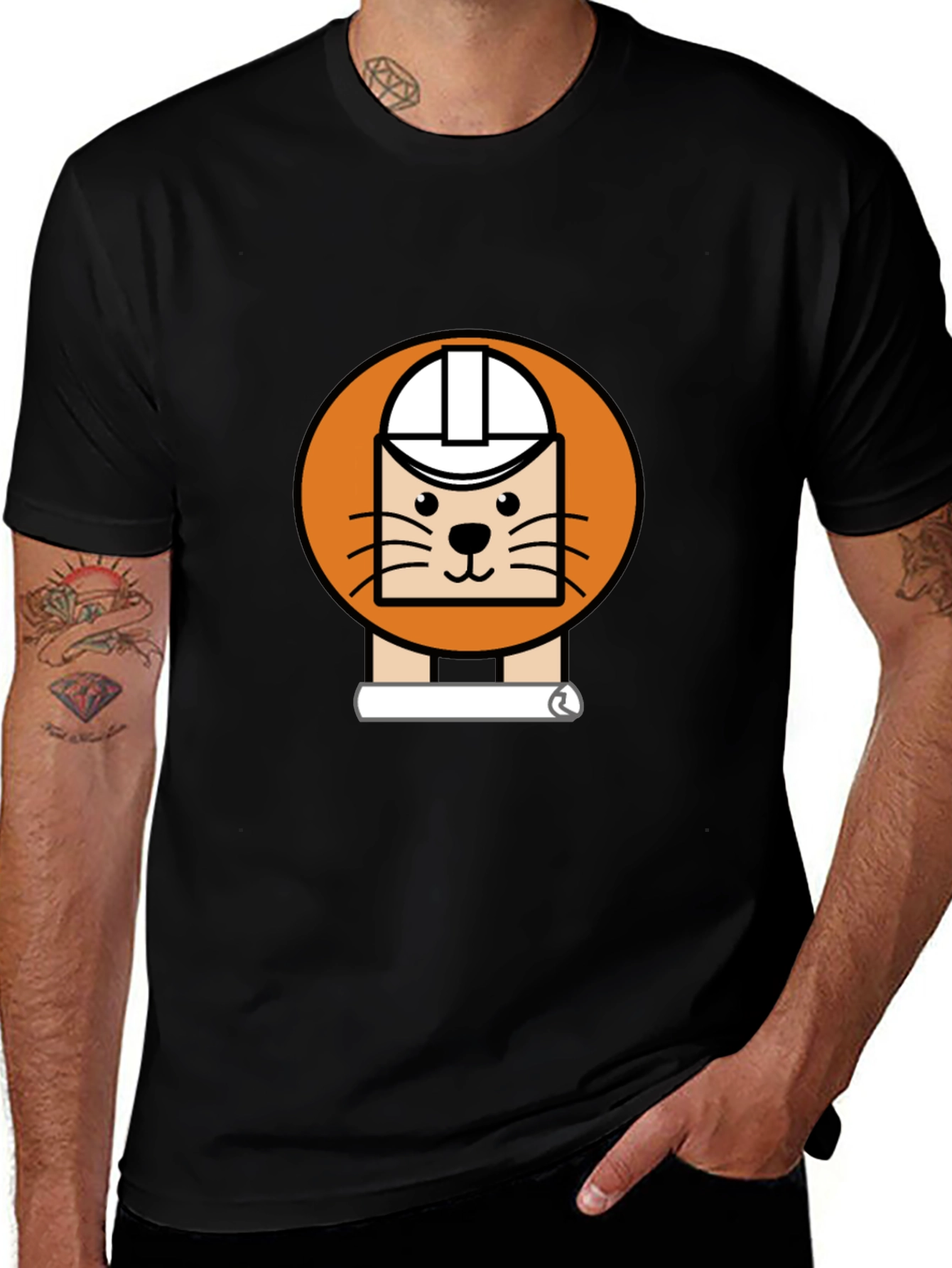 Engineer Cat Tee - Architect Feline Humor
