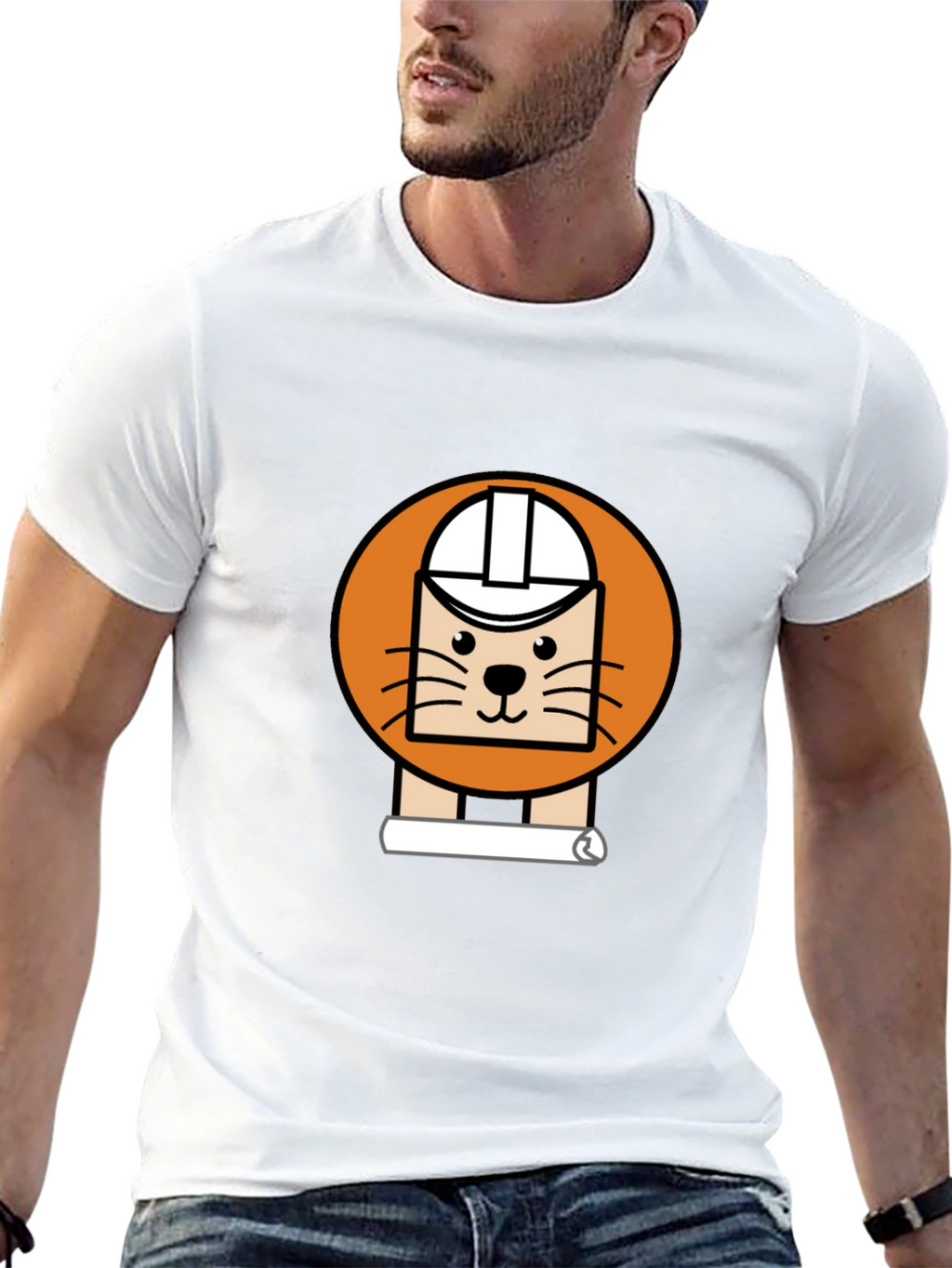 Engineer Cat Tee - Architect Feline Humor