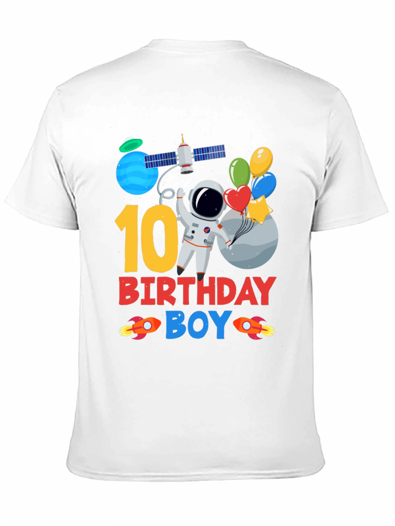 10th Birthday Astronaut Boys T-Shirt