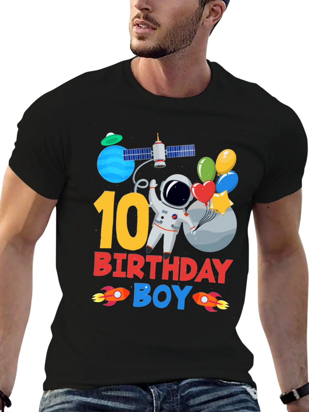 10th Birthday Astronaut Boys T-Shirt