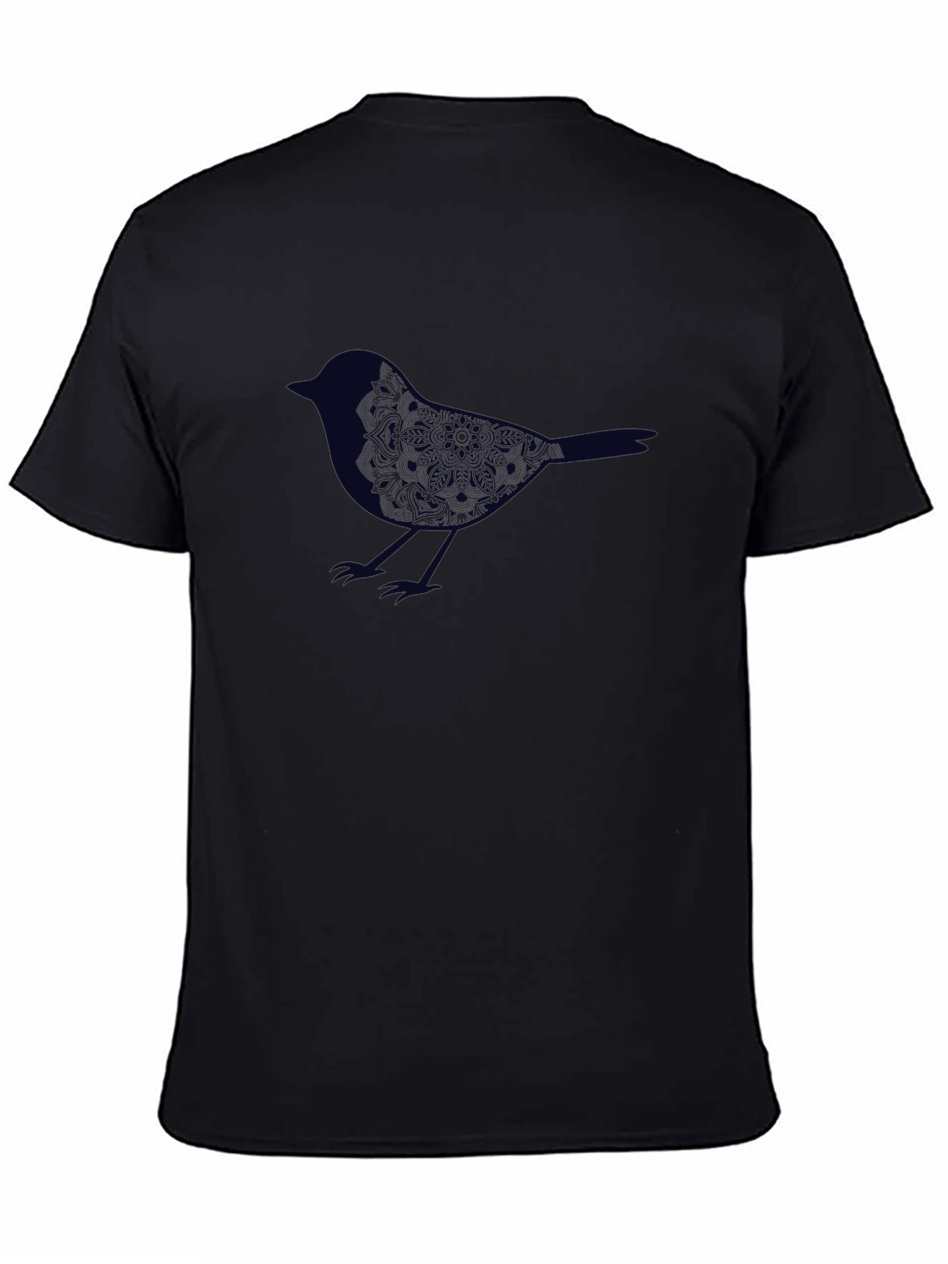 Bird Graphic Tee - Stylish Mens Black T-Shirt