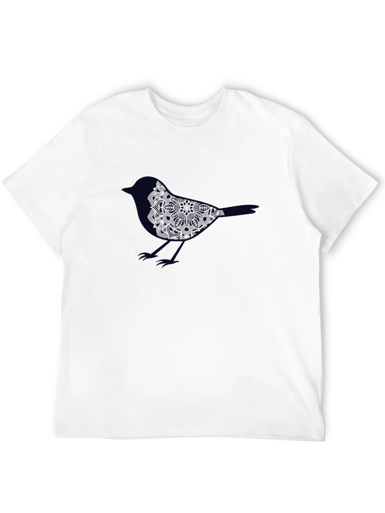 Bird Graphic Tee - Stylish Mens Black T-Shirt