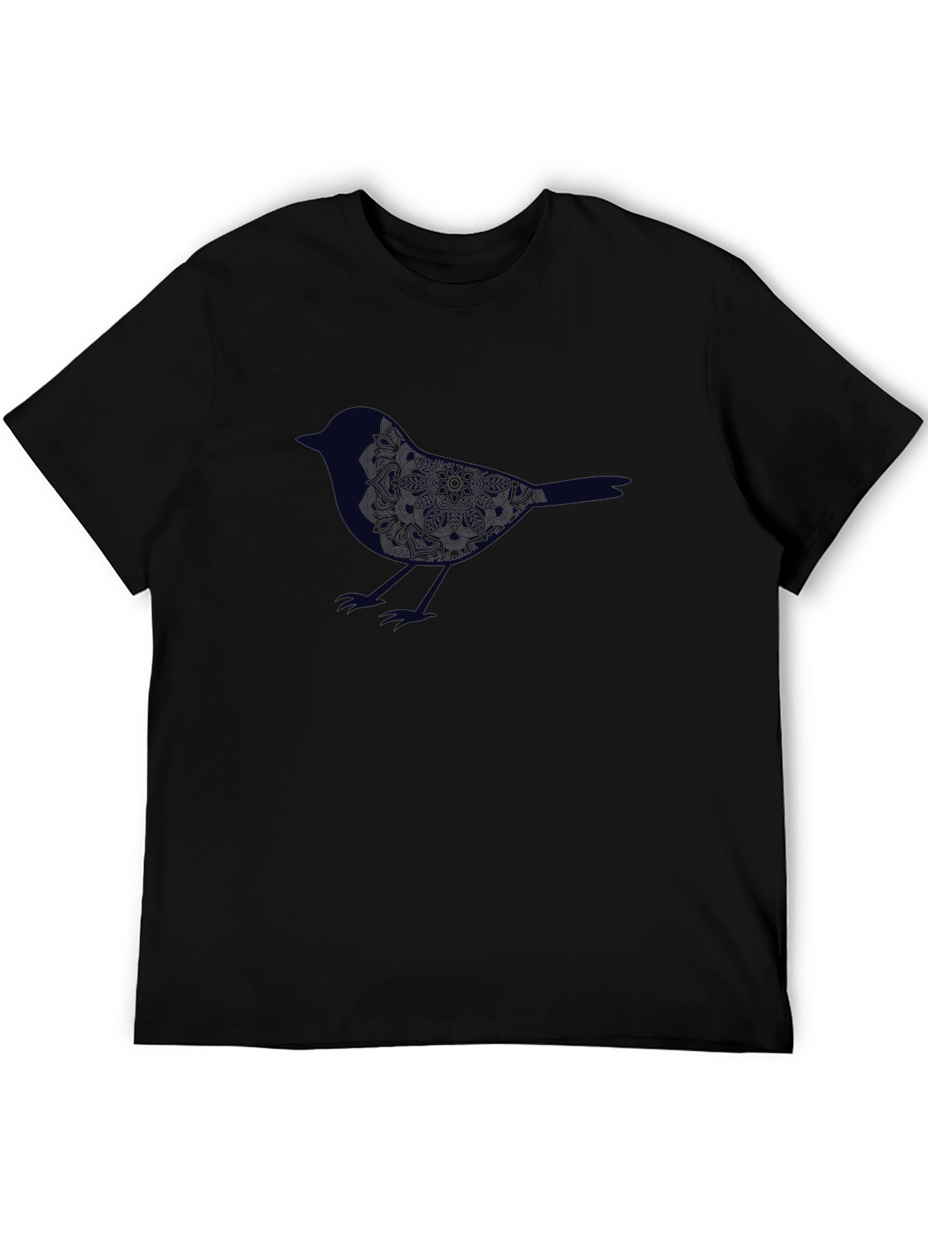 Bird Graphic Tee - Stylish Mens Black T-Shirt