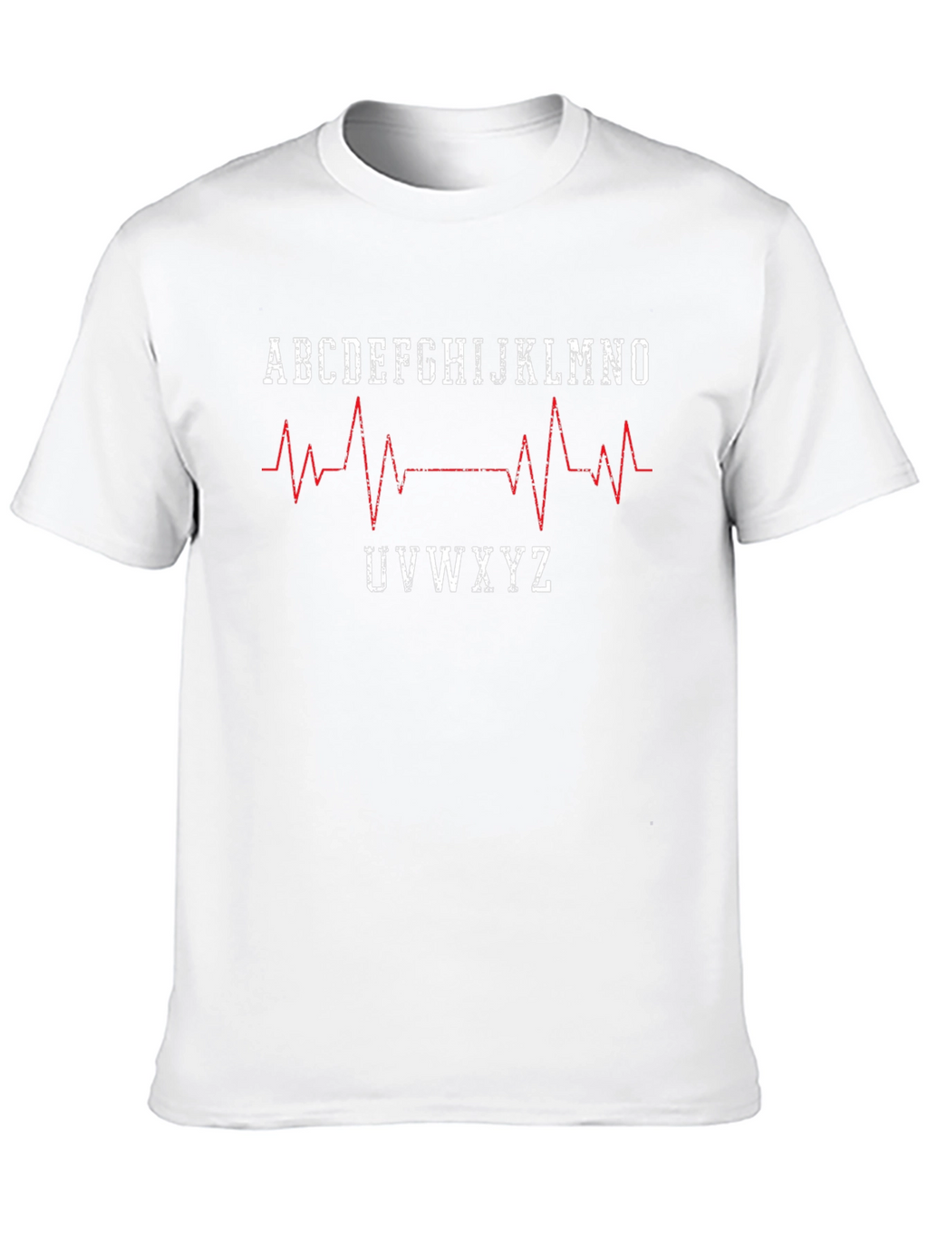 Heartbeat Alphabet T-Shirt - Medical Inspired Design